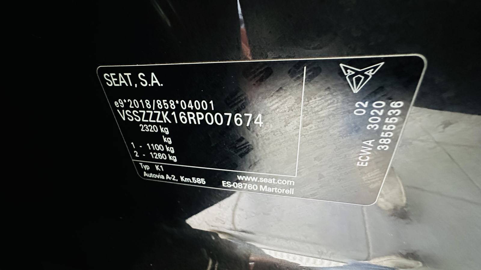 Cupra Born Berline 230ch.170 kw.KAMERA.NAVI.LED.82 KW BATERIJA, fotografija 17