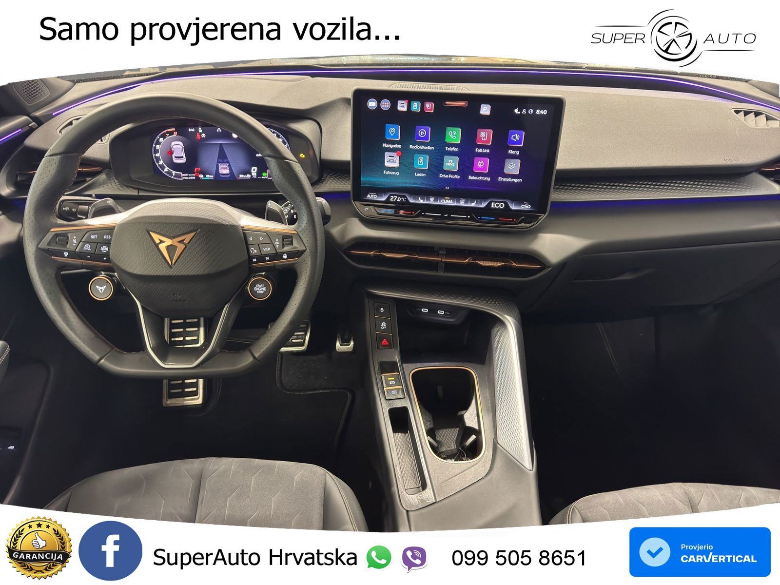 Cupra Terramar 1.5 eTSI DSG 204 KS, 360+ACC+KEY+GR SJED+HEAD+VIRT+LANE, fotografija 10