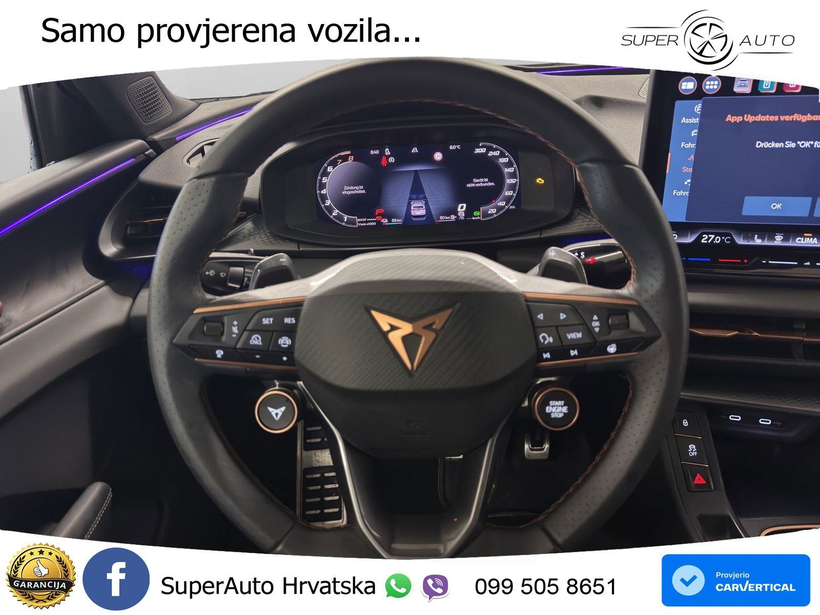 Cupra Terramar 1.5 eTSI DSG 204 KS, 360+ACC+KEY+GR SJED+HEAD+VIRT+LANE, fotografija 13