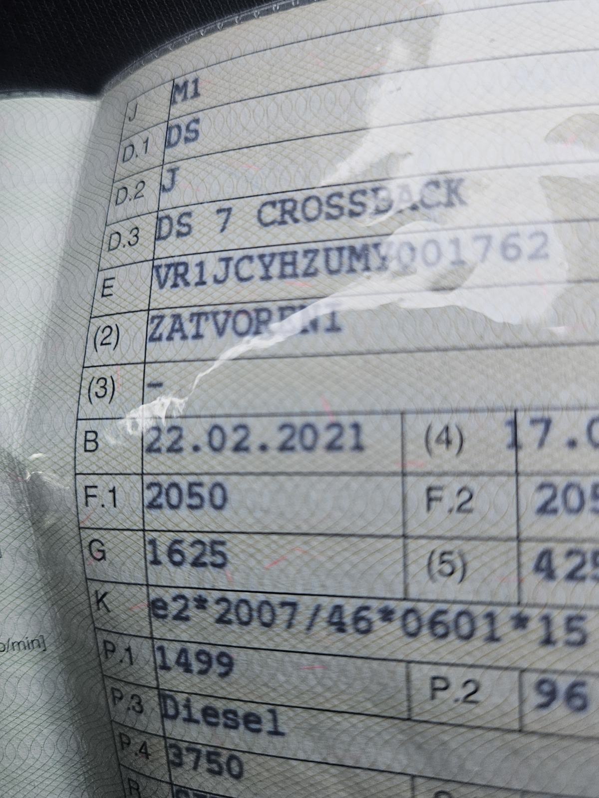DS Automobiles DS7 Crossback 1.5 dci so chic oprema automatik, fotografija 18