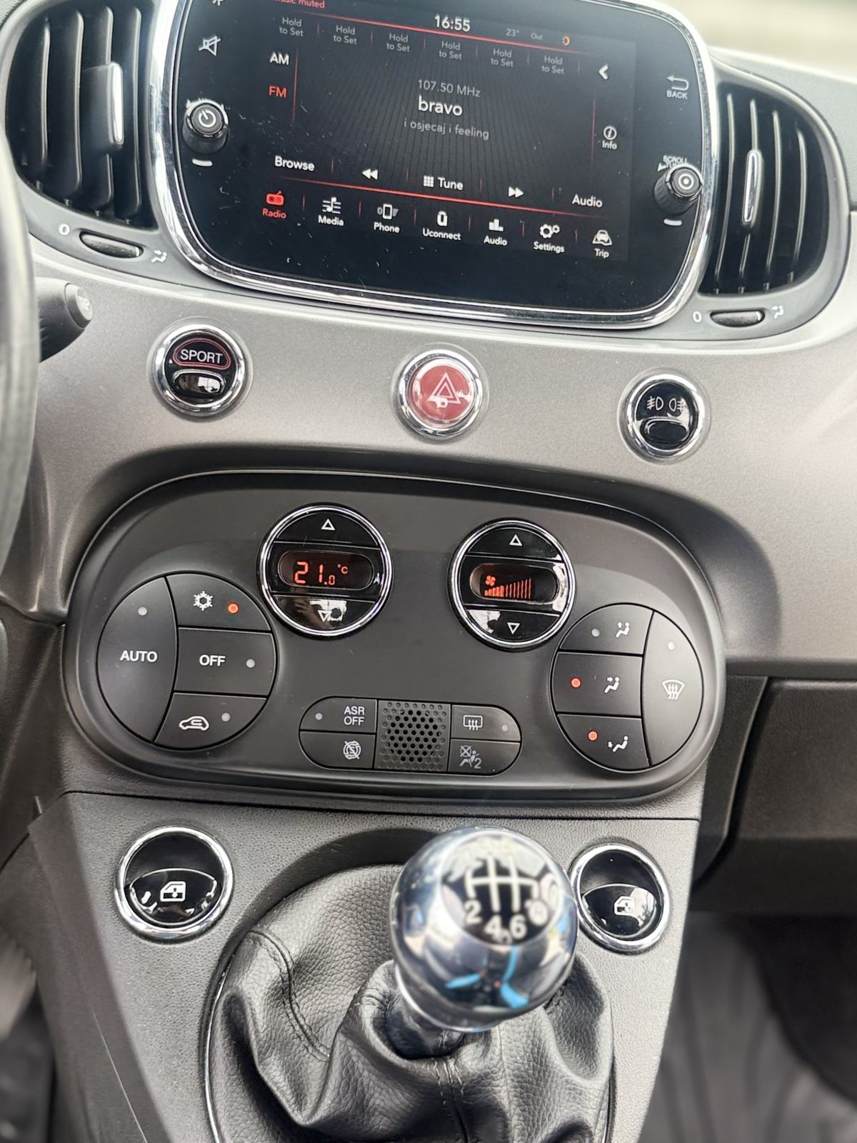 FIAT 500 TWIN AIR SPORT* 105KS* REG 3/27*AUT KLIMA*KOZA* VIRTUAL* ALU, fotografija 16