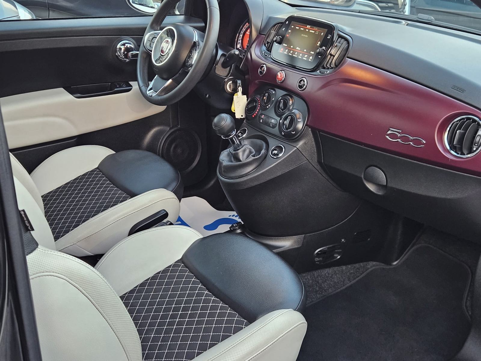 Fiat 500 1,2 8V"SPORT"-2020g.--PANORAMA-KOŽA-TOP STANJE-GARANCIJA, fotografija 17
