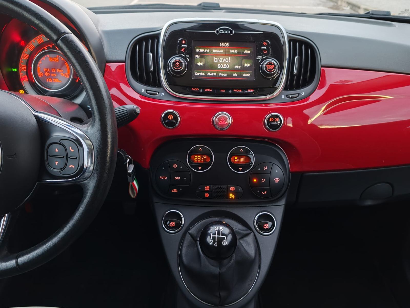 Fiat 500 500 1,2 8V Pop, 2016G. 175000 KM. KARTICE 24/36 RATA, fotografija 13