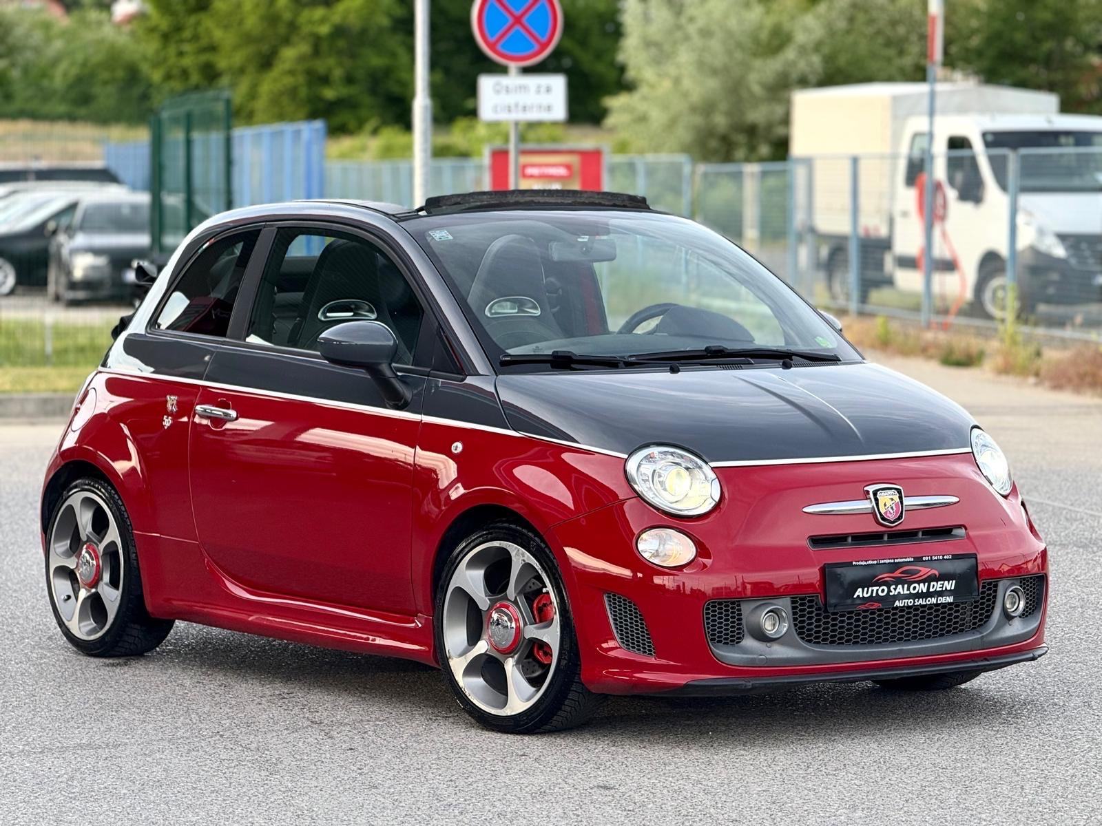 Fiat 500 Abarth 595 Turismo cabrio rosso red-nero, fotografija 2