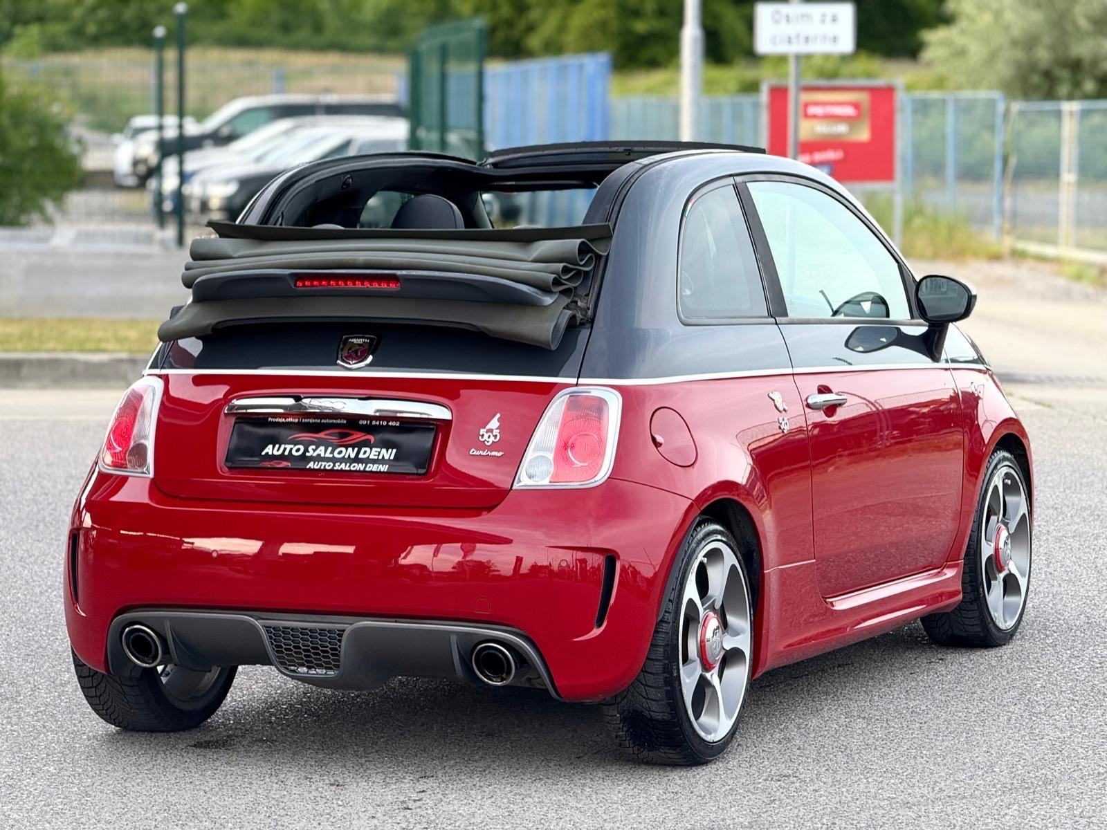 Fiat 500 Abarth 595 Turismo cabrio rosso red-nero, fotografija 3