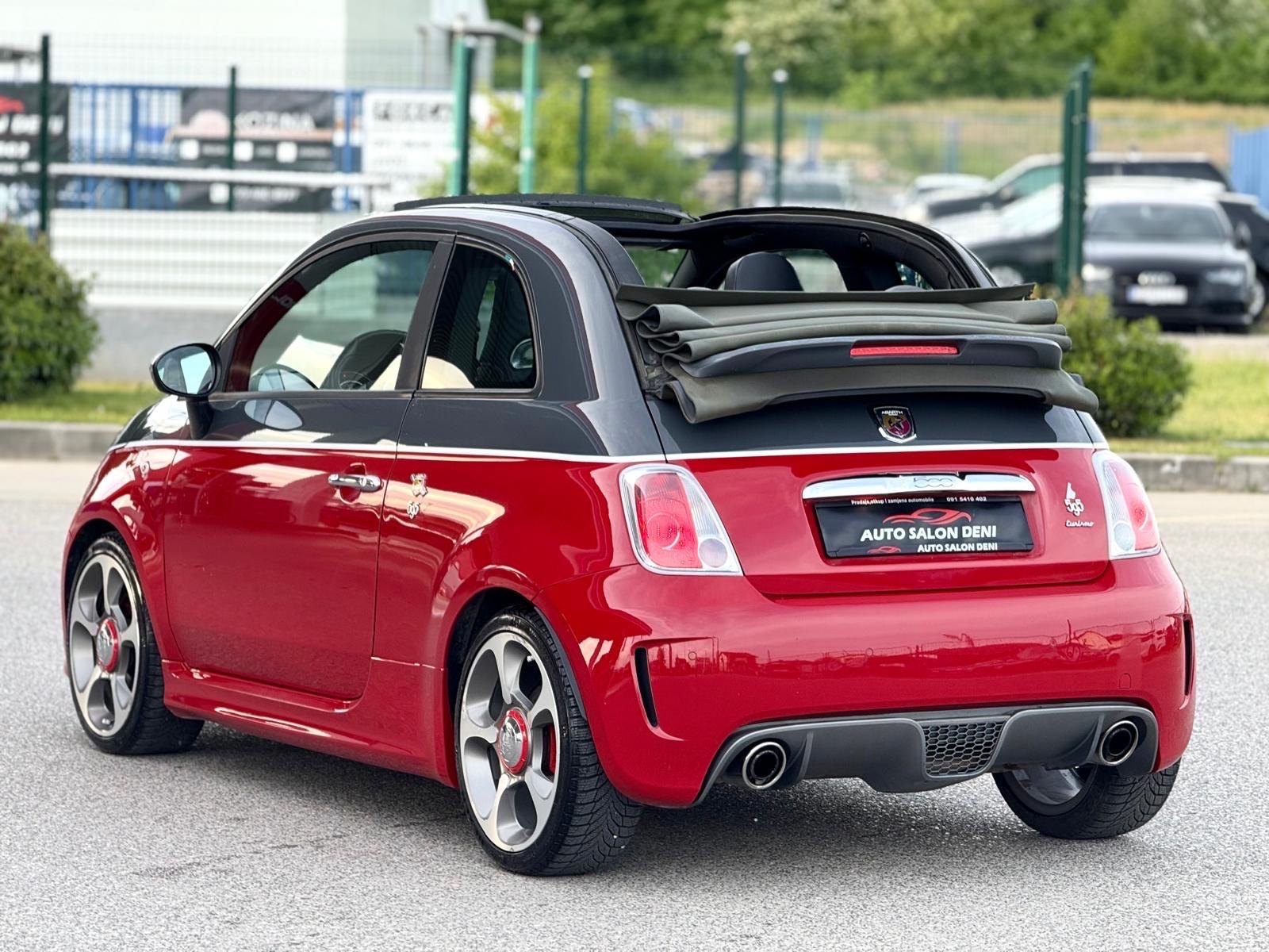 Fiat 500 Abarth 595 Turismo cabrio rosso red-nero, fotografija 4