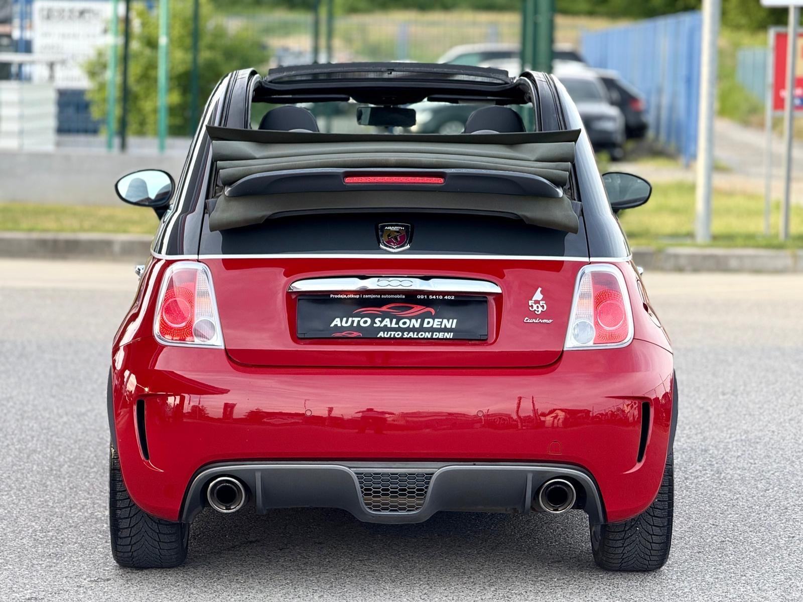 Fiat 500 Abarth 595 Turismo cabrio rosso red-nero, fotografija 5