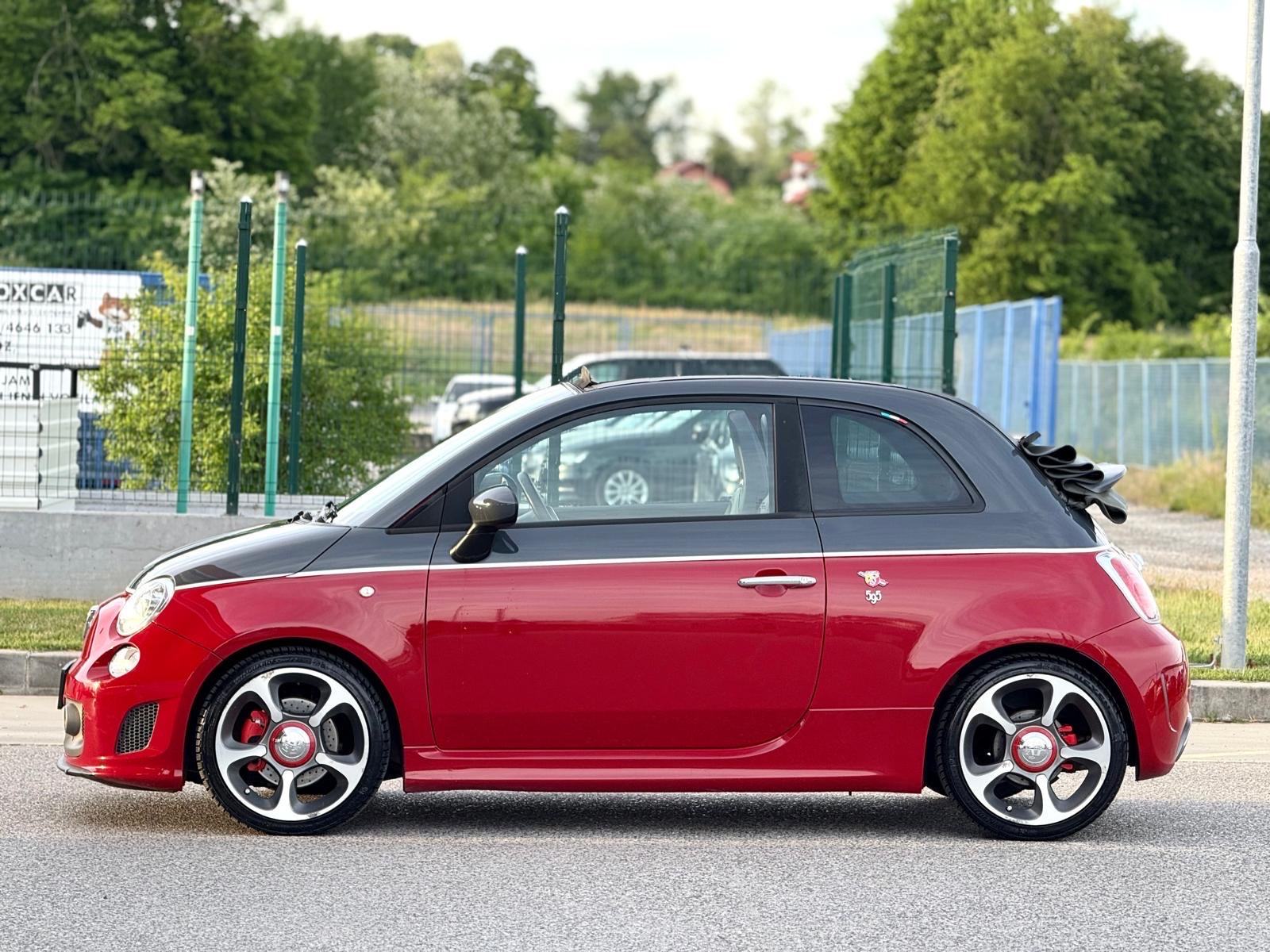 Fiat 500 Abarth 595 Turismo cabrio rosso red-nero, fotografija 6