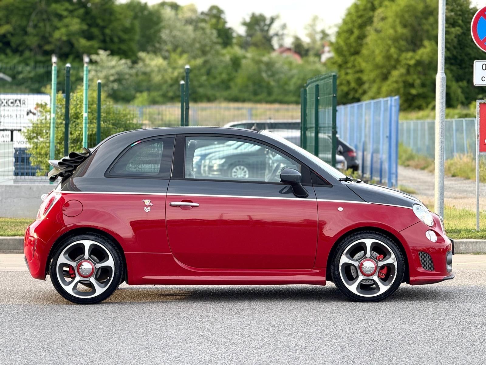 Fiat 500 Abarth 595 Turismo cabrio rosso red-nero, fotografija 7
