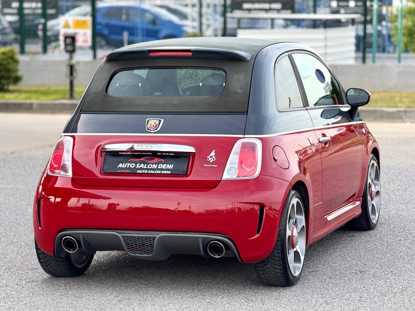 Fiat 500 Abarth 595 Turismo cabrio rosso red-nero, fotografija 8
