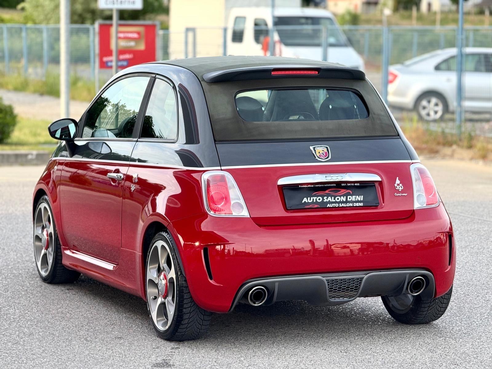 Fiat 500 Abarth 595 Turismo cabrio rosso red-nero, fotografija 9