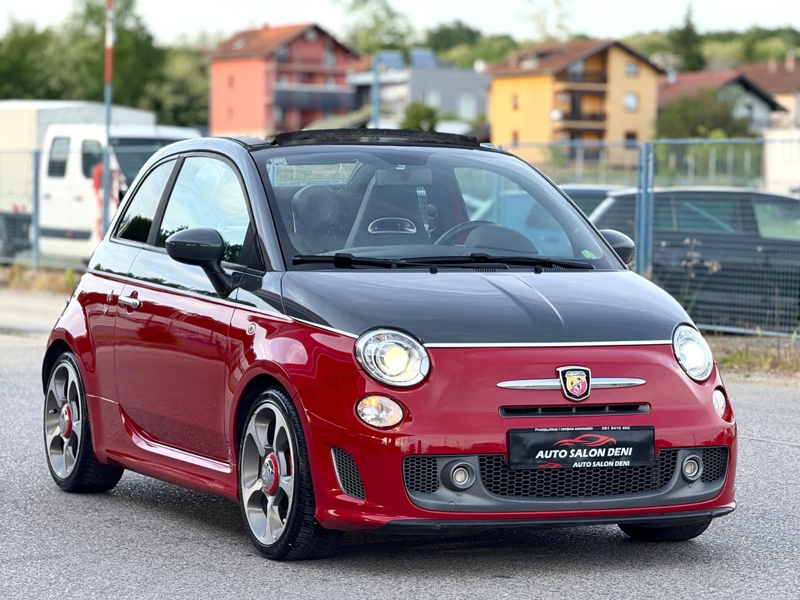 Fiat 500 Abarth 595 Turismo cabrio rosso red-nero, fotografija 10