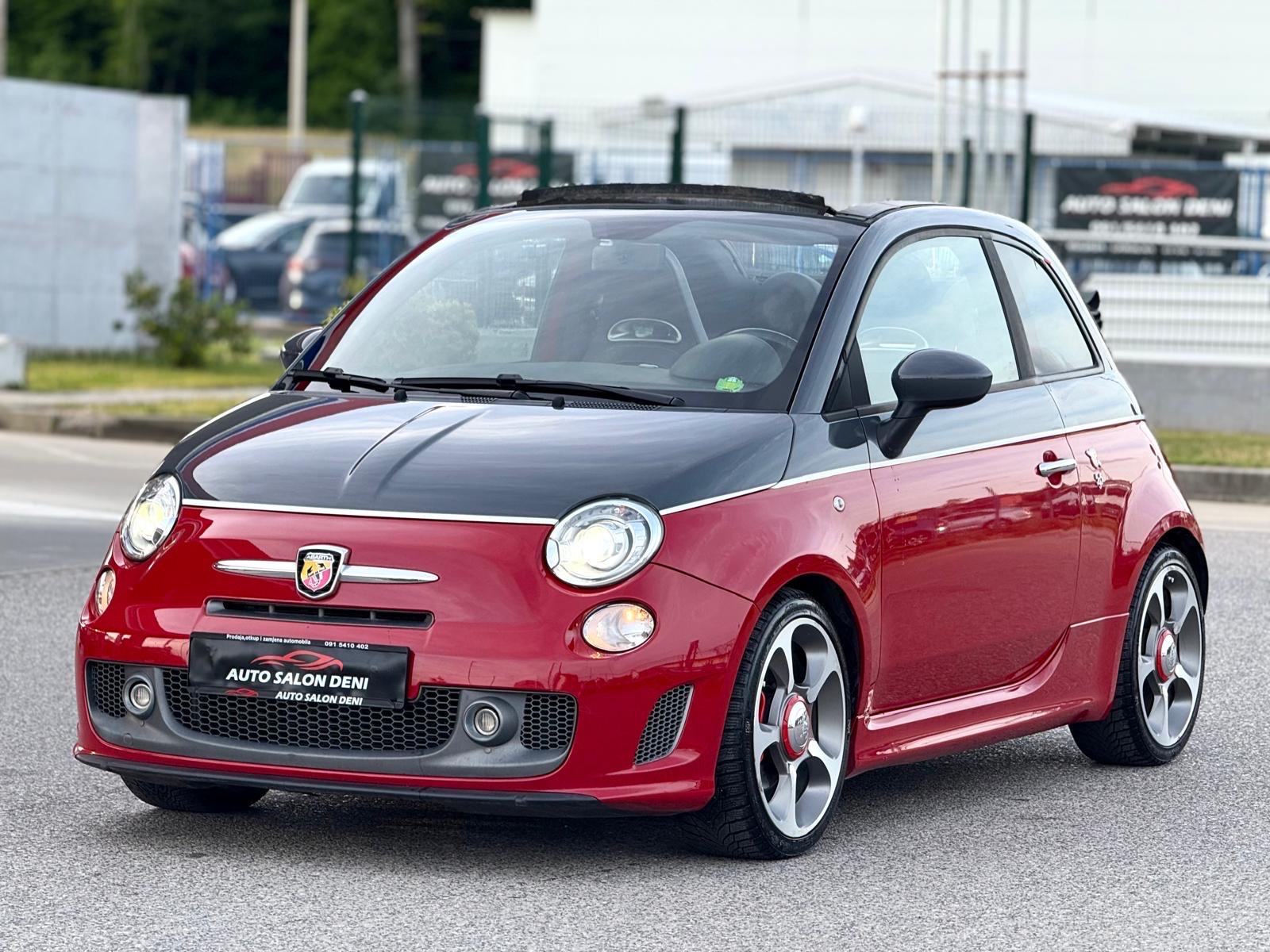 Fiat 500 Abarth 595 Turismo cabrio rosso red-nero, fotografija 11