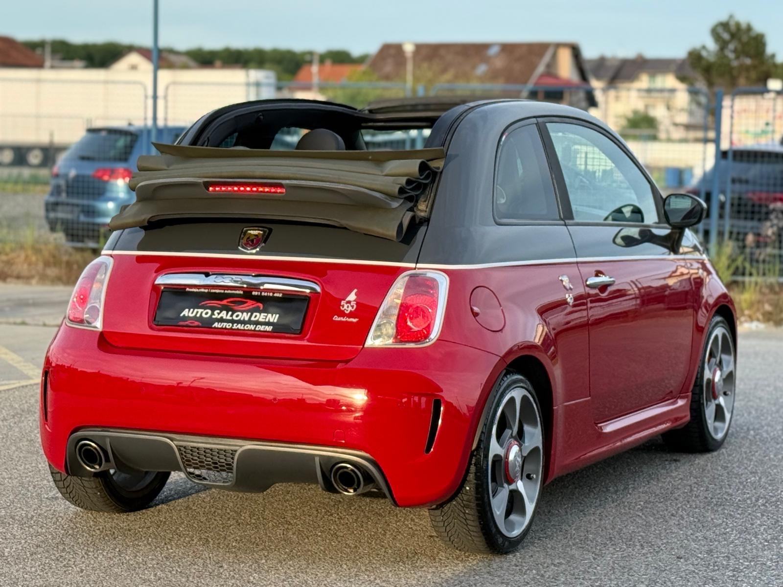 Fiat 500 Abarth 595 Turismo cabrio rosso red-nero, fotografija 13