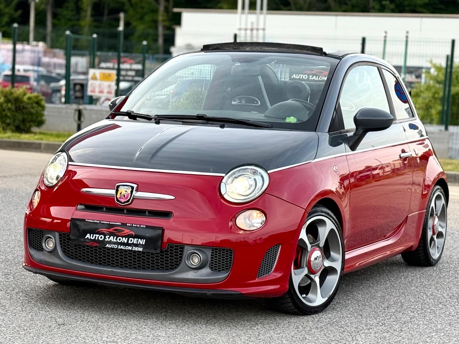 Fiat 500 Abarth 595 Turismo cabrio rosso red-nero, fotografija 14