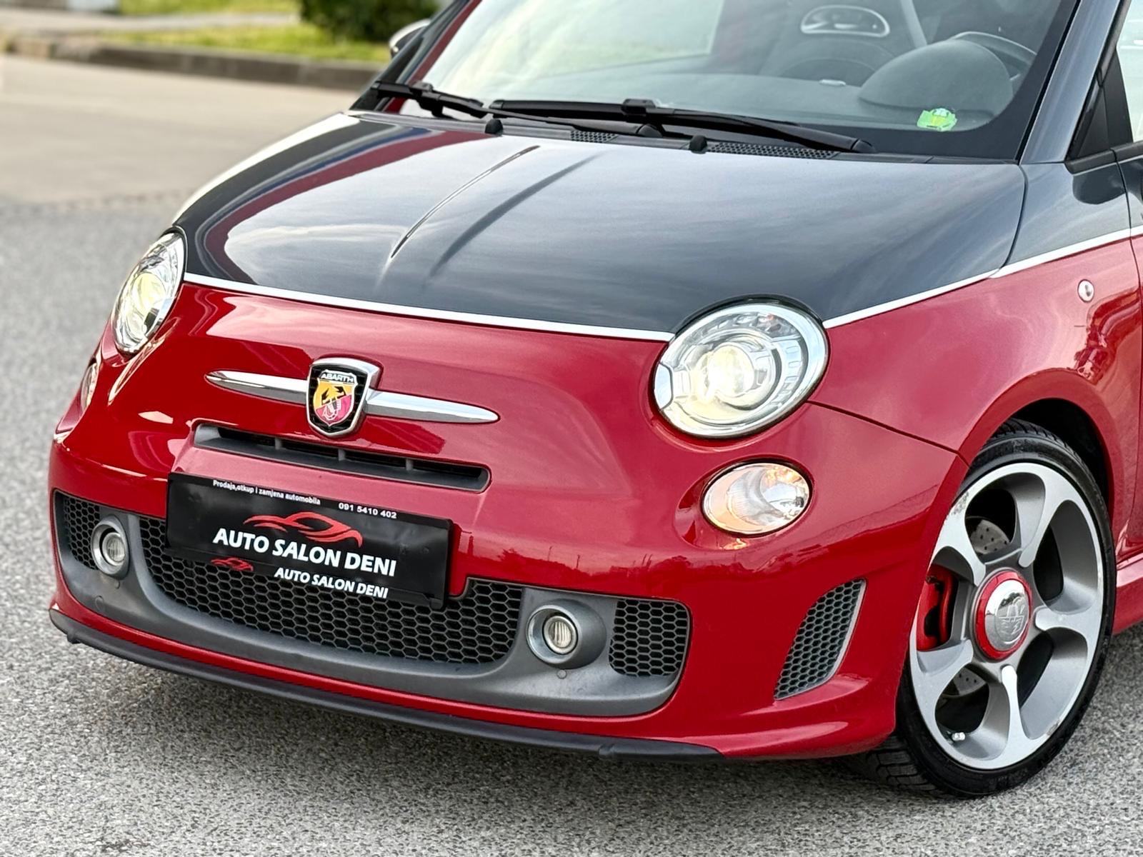 Fiat 500 Abarth 595 Turismo cabrio rosso red-nero, fotografija 15