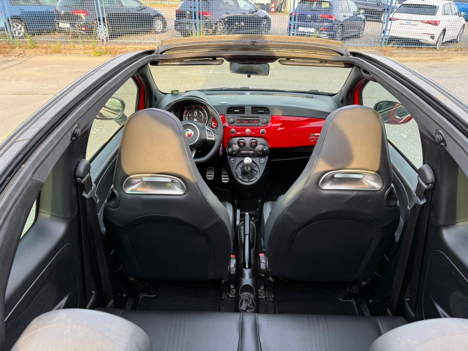 Fiat 500 Abarth 595 Turismo cabrio rosso red-nero, fotografija 19