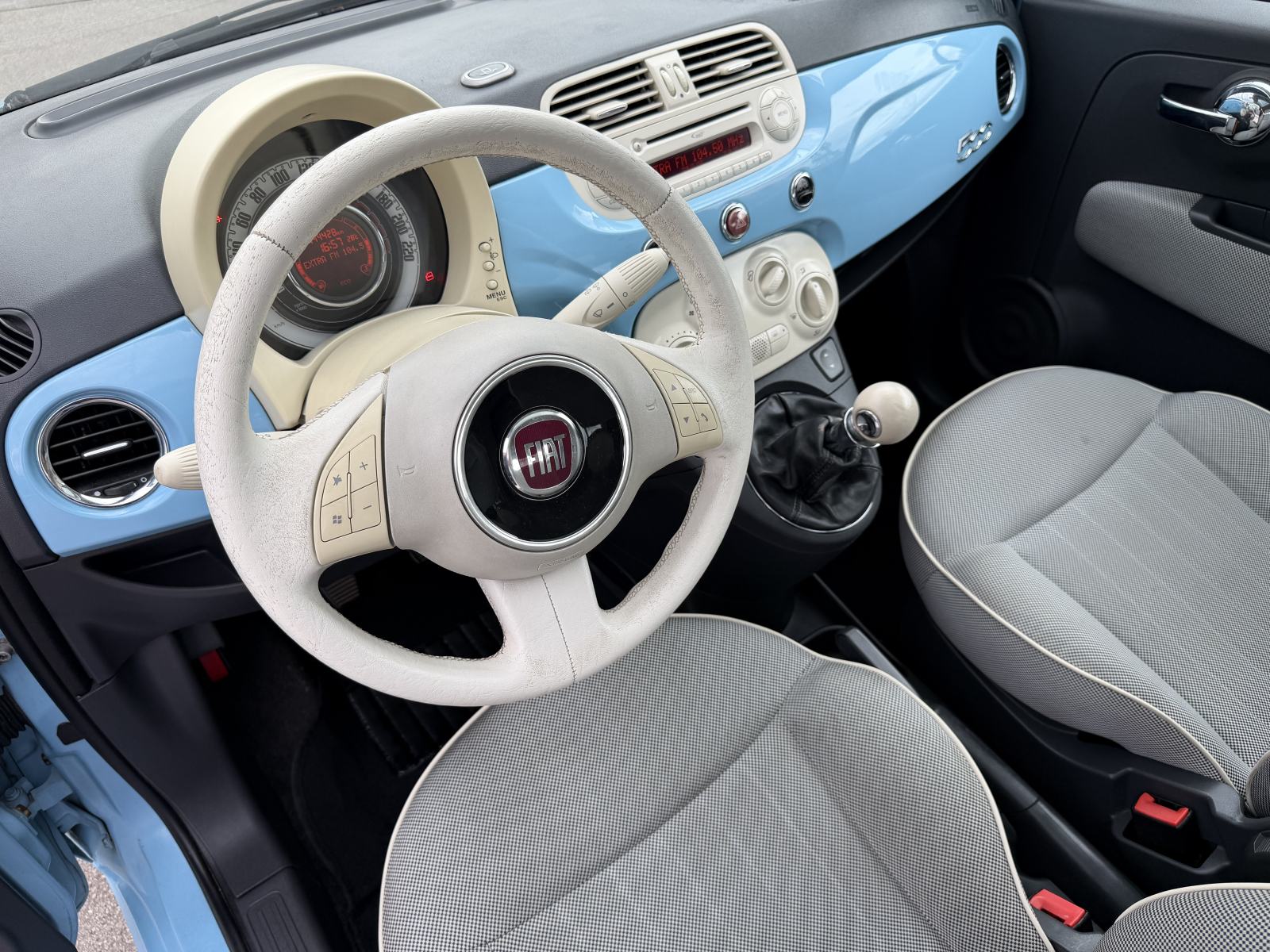 •• FIAT 500 •• BABY BLUE •• 2010 GOD •• PANORAMA •• KLIMA •• ALU ••, fotografija 17