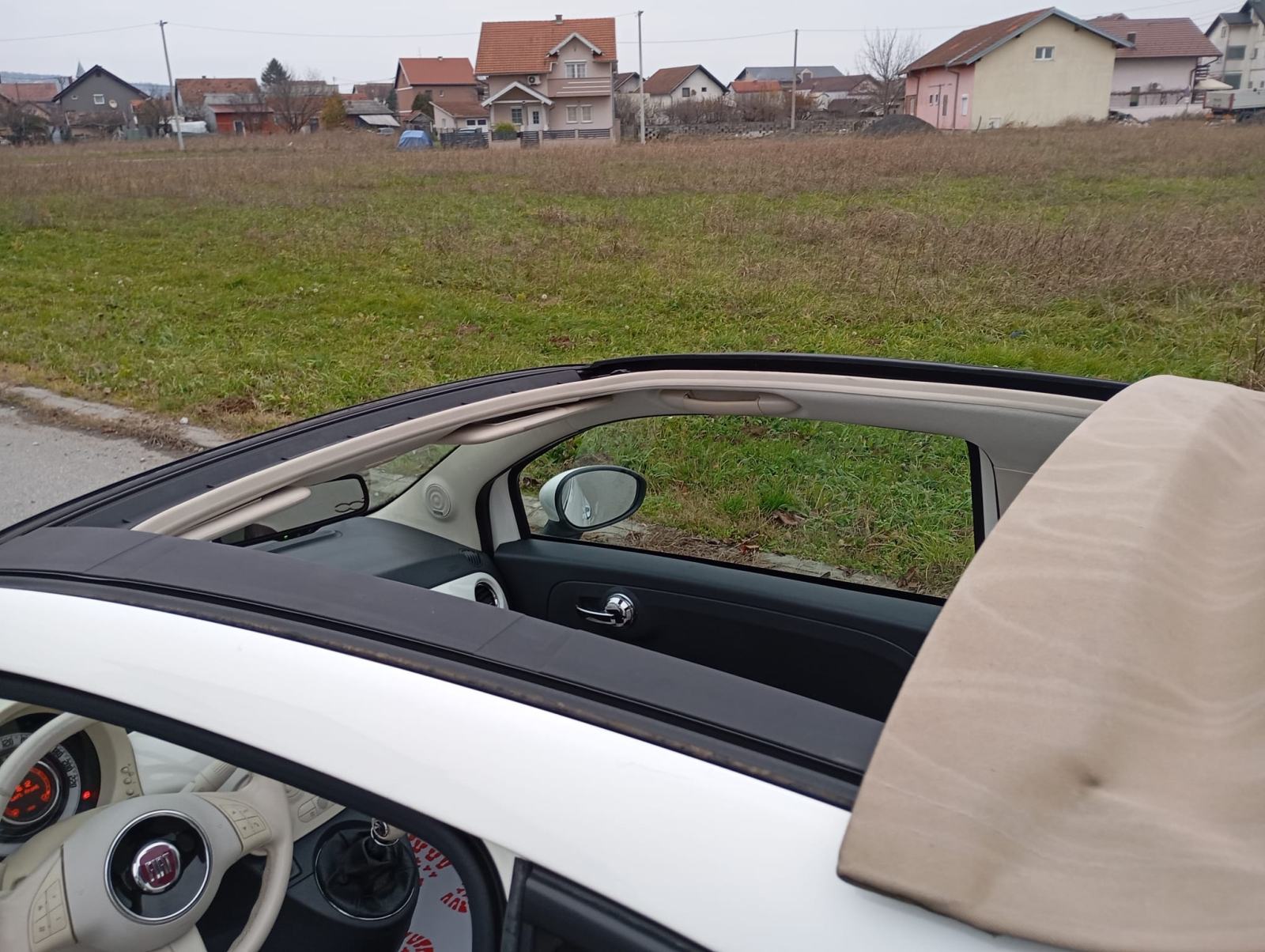 Fiat 500 CABRIO 0.9 turbo-2011gd.md.KLIMA-koža,senzori,1vl,alu,KARTICE, fotografija 5