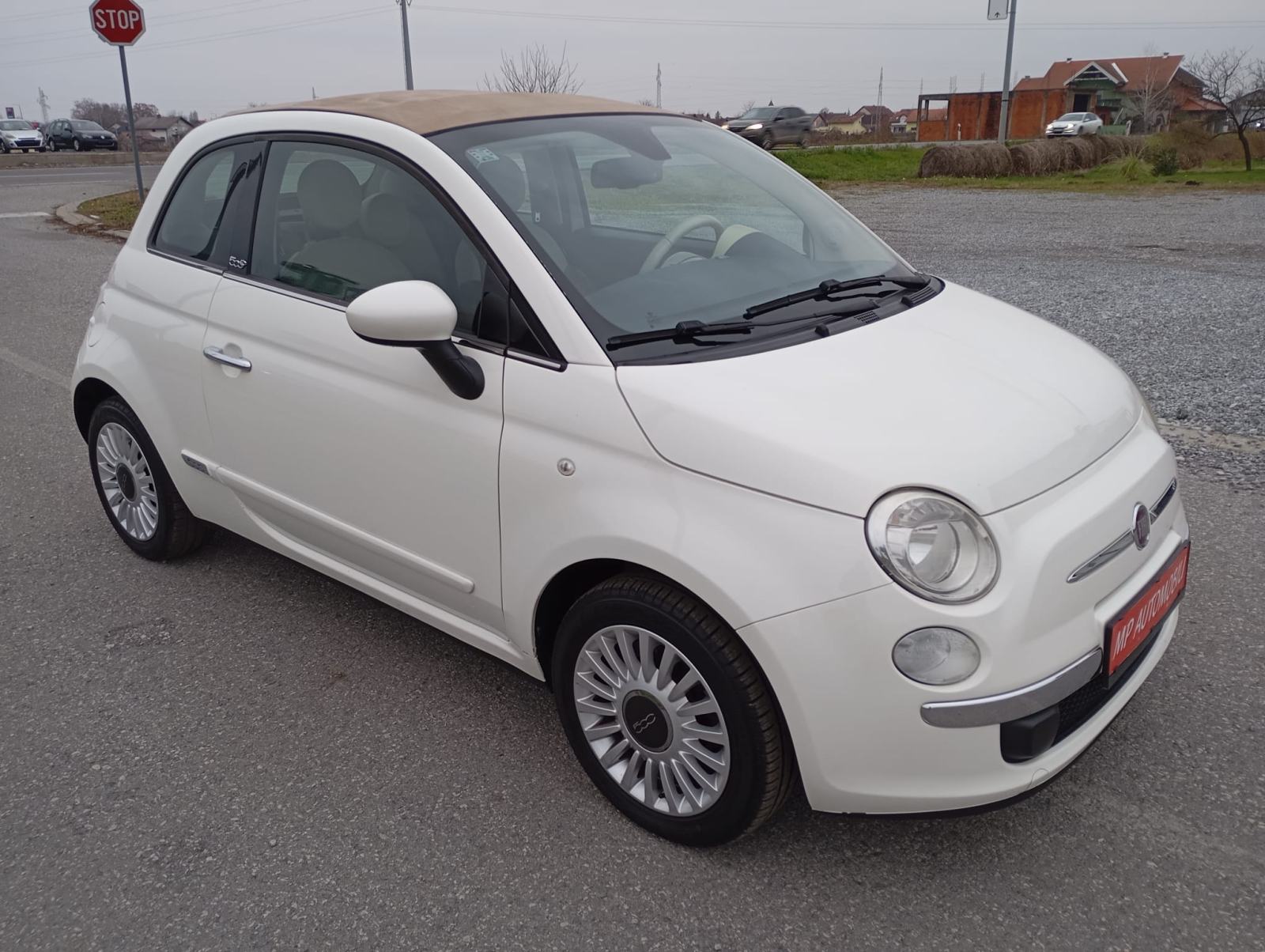 Fiat 500 CABRIO 0.9 turbo-2011gd.md.KLIMA-koža,senzori,1vl,alu,KARTICE, fotografija 9