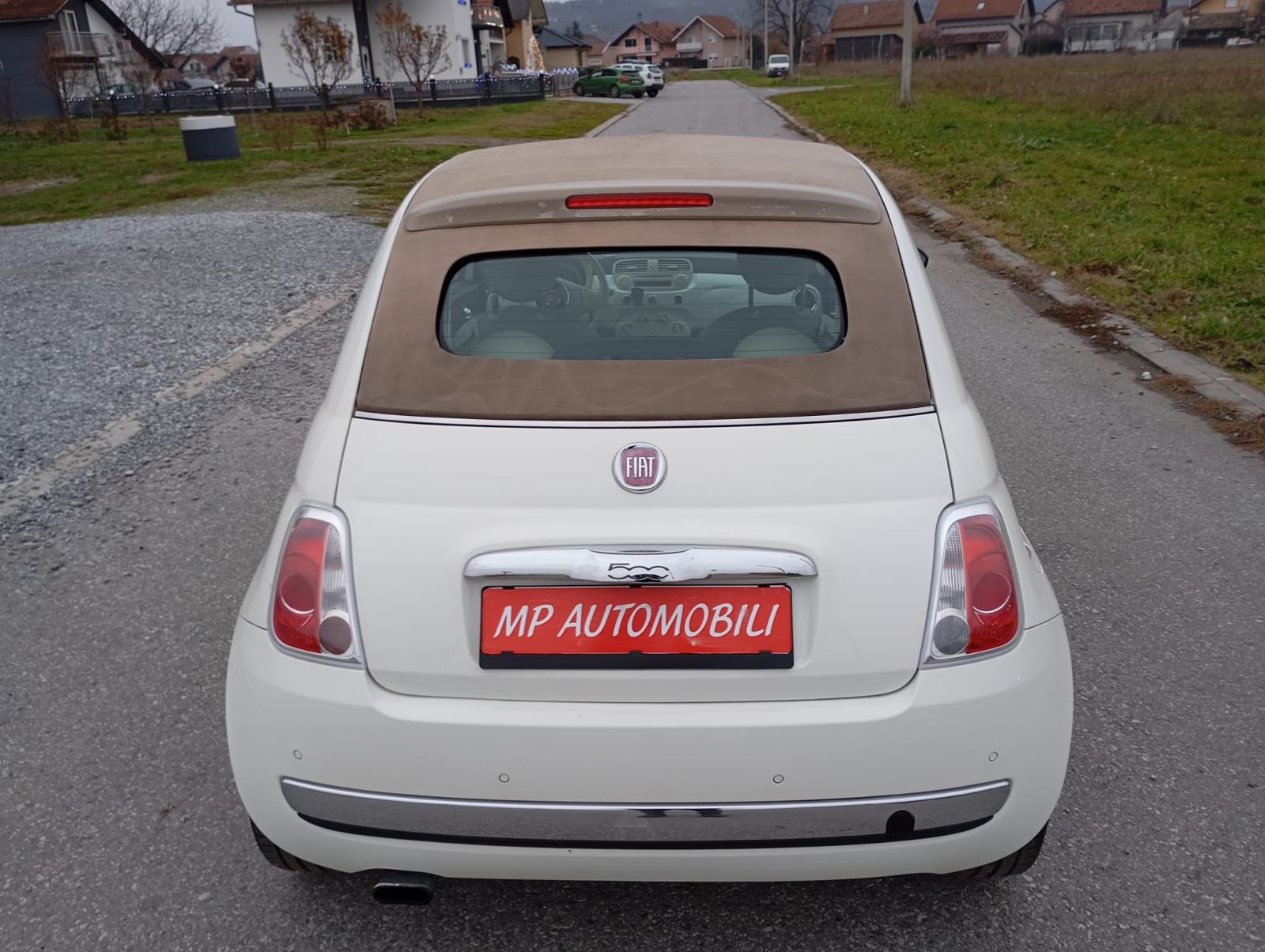 Fiat 500 CABRIO 0.9 turbo-2011gd.md.KLIMA-koža,senzori,1vl,alu,KARTICE, fotografija 12