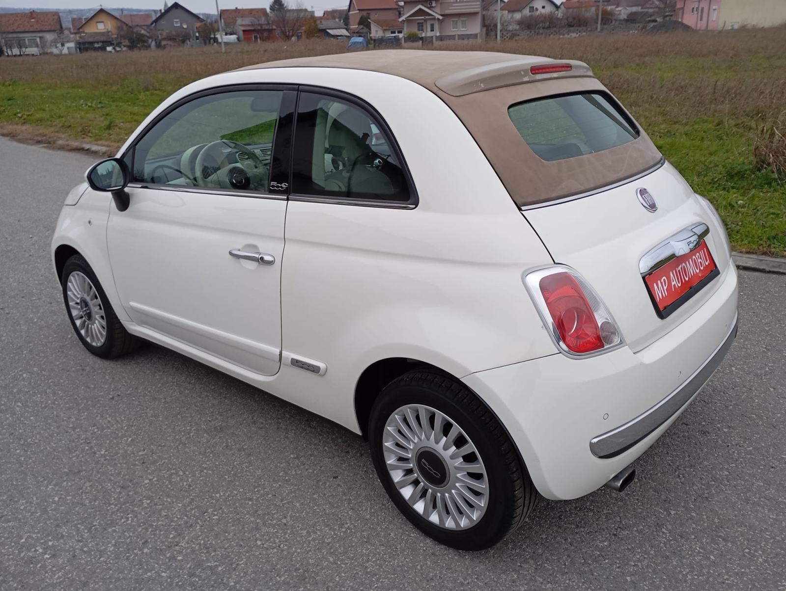 Fiat 500 CABRIO 0.9 turbo-2011gd.md.KLIMA-koža,senzori,1vl,alu,KARTICE, fotografija 14