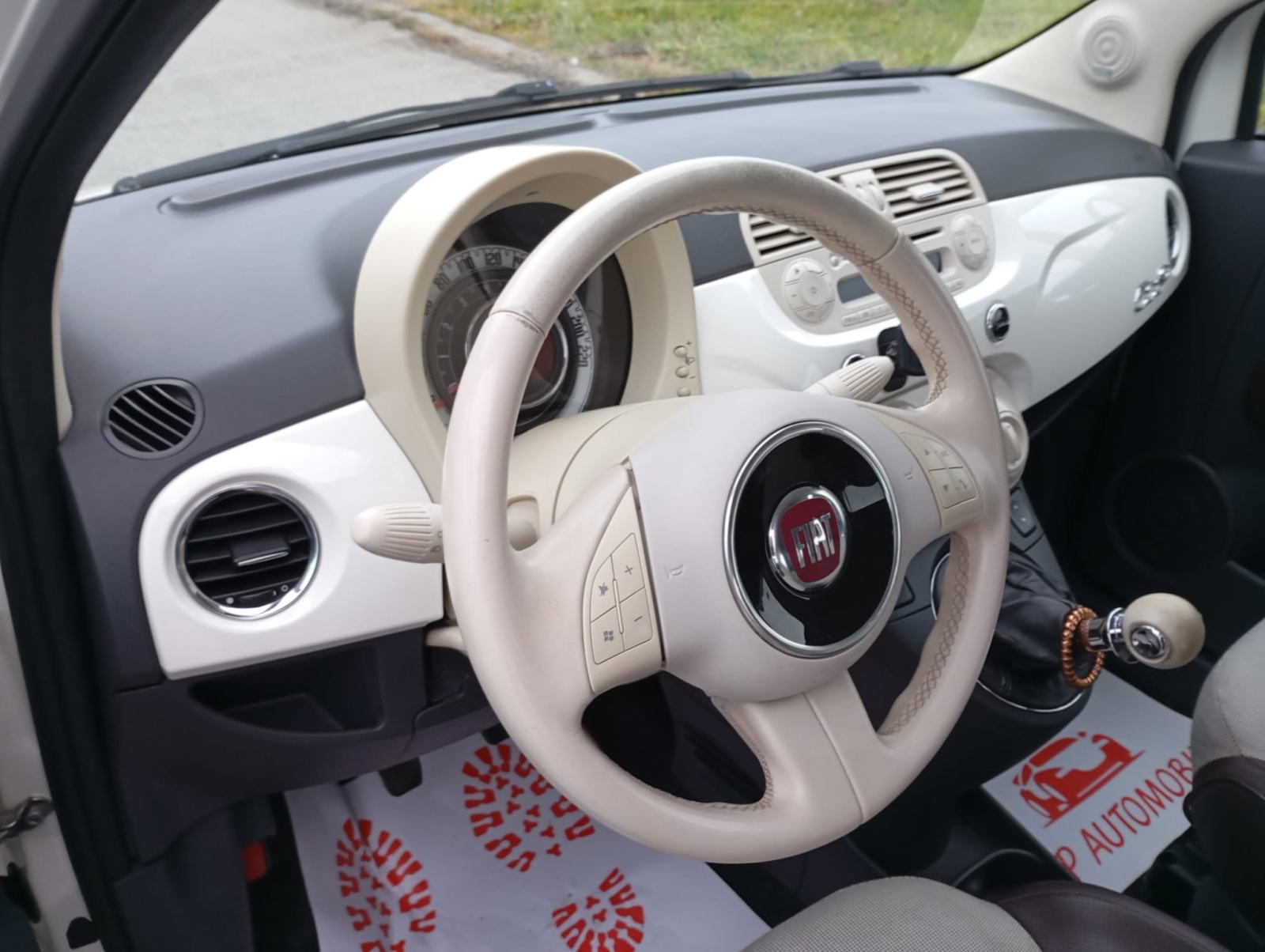 Fiat 500 CABRIO 0.9 turbo-2011gd.md.KLIMA-koža,senzori,1vl,alu,KARTICE, fotografija 15