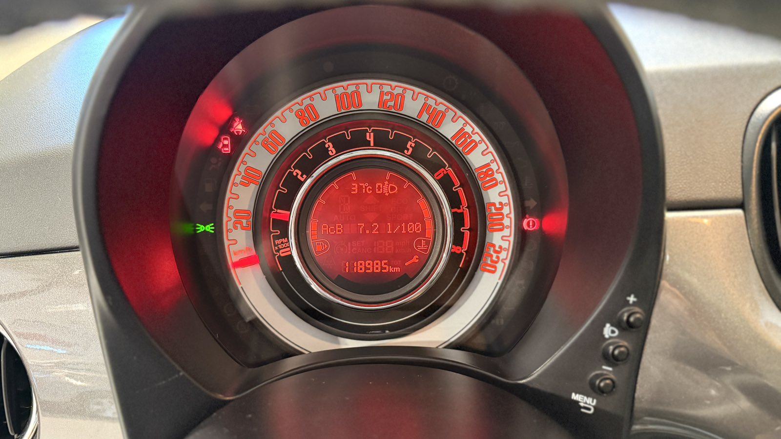 Fiat 500 2018.G. *PANORAMA - TEMPOMAT - ALU - 12 MJ JAMSTVO*, fotografija 19