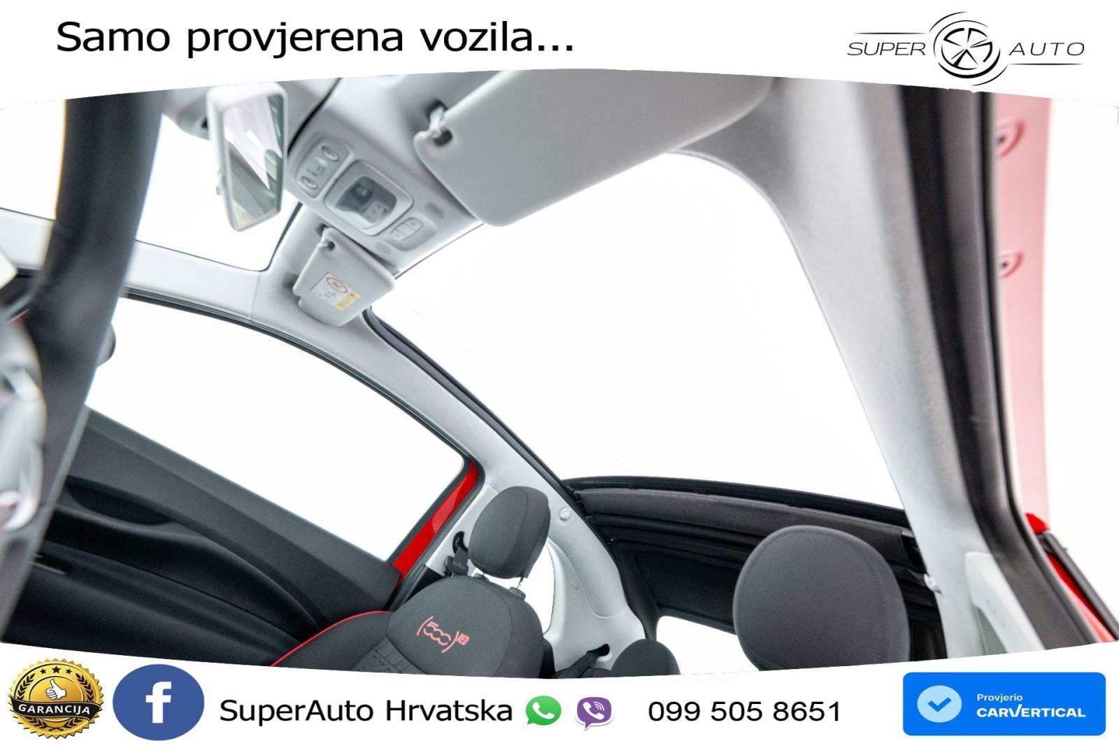 Fiat 500e 42 kWh Cabrio 118 KS, KAM+GR SJED+VIRT+NAVI, fotografija 12