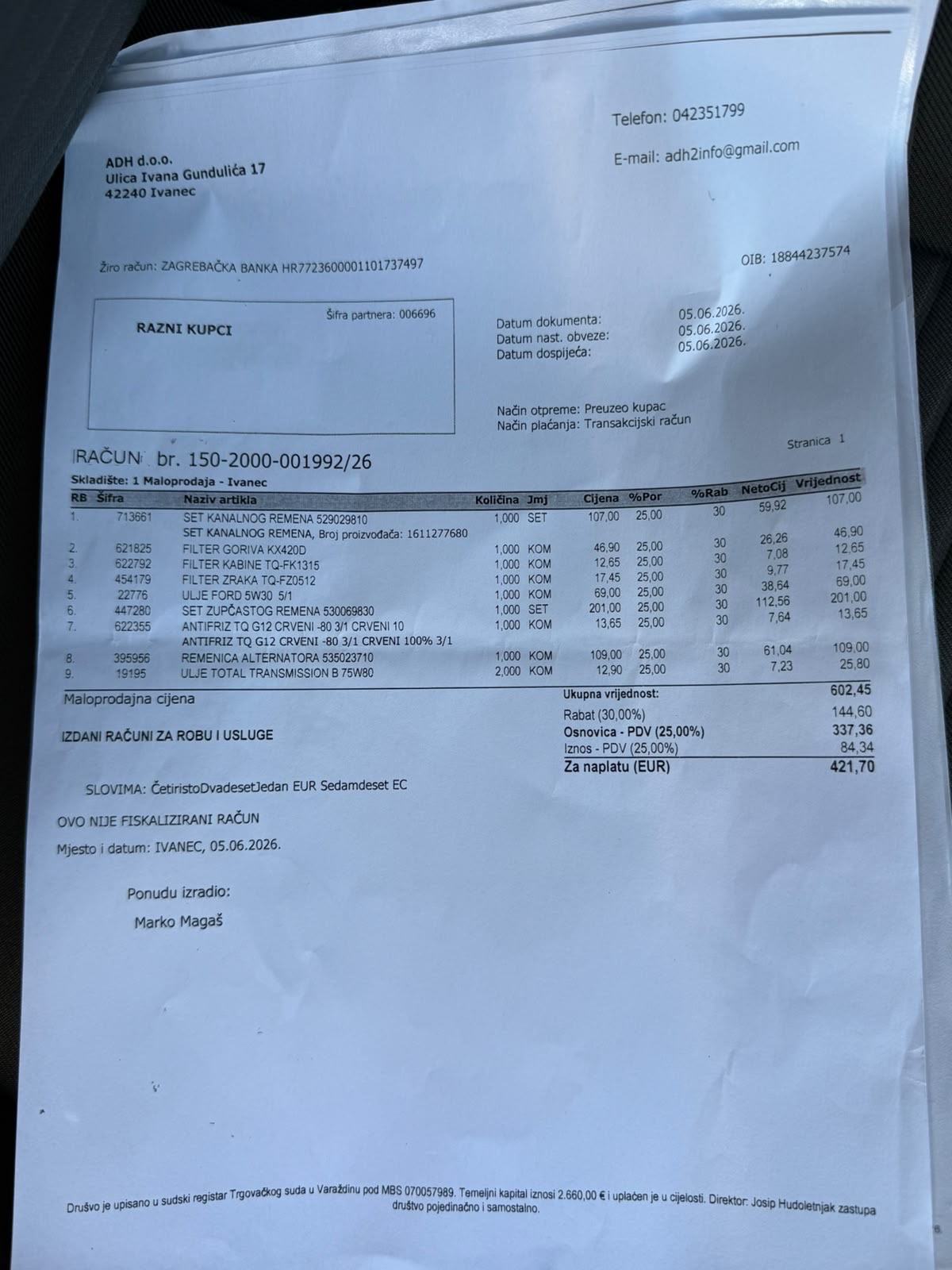 Ford C-Max 1,5 TDCi 88 kw 2017 g NAVI LED STRAZNJA KAMERA PARKING SENZ, fotografija 20