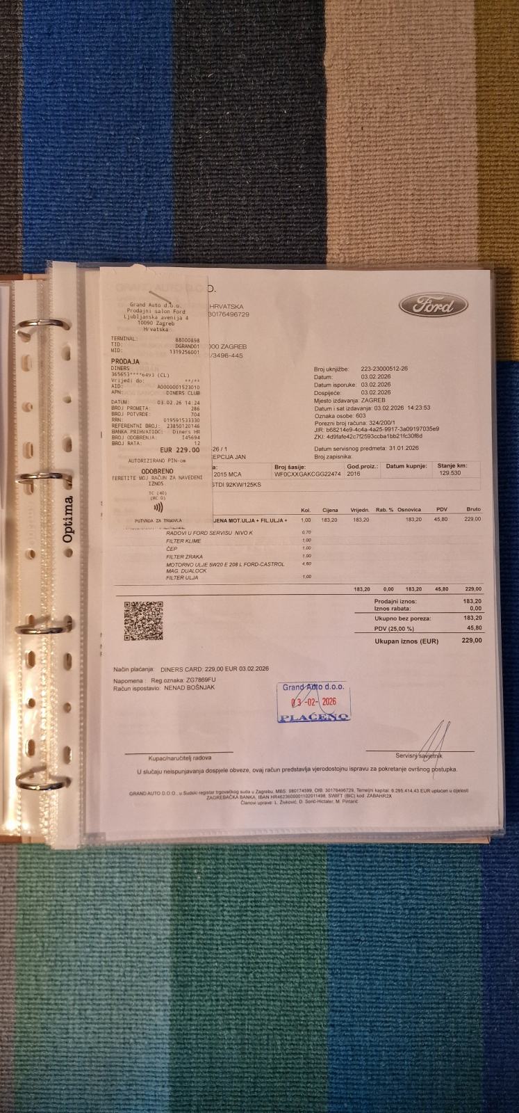Ford Fiesta 1.0 EcoBoost Sport 125 KS, prvi vlasnik, reg. 05/2027, fotografija 16