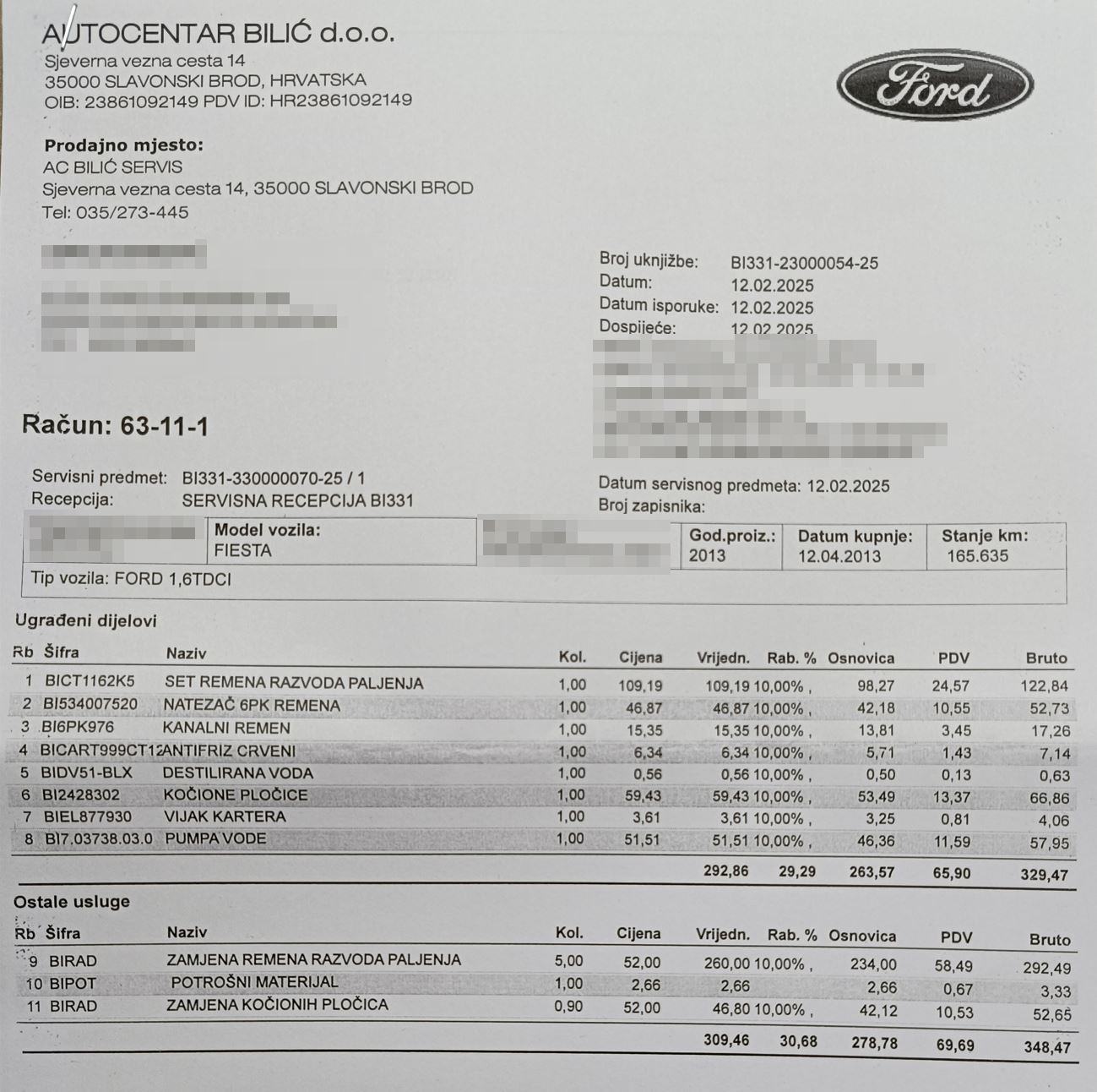Ford Fiesta 1,6 TDCI, veliki i mali servis ovlašteni Ford, ekonomičan, fotografija 13