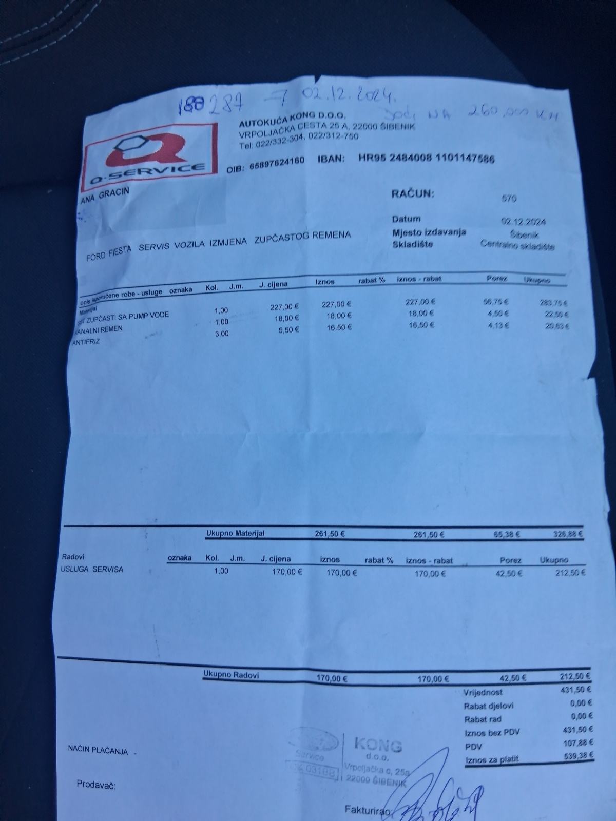 Ford Fiesta 1,6-tdci - ODLICAN - 198.000km - REG.CILU GODINU, fotografija 10