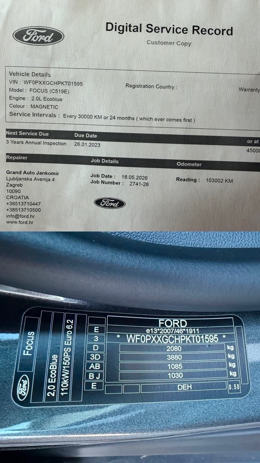 Ford Focus 2.0 TDCi Titanium Matrix svjetla, fotografija 20