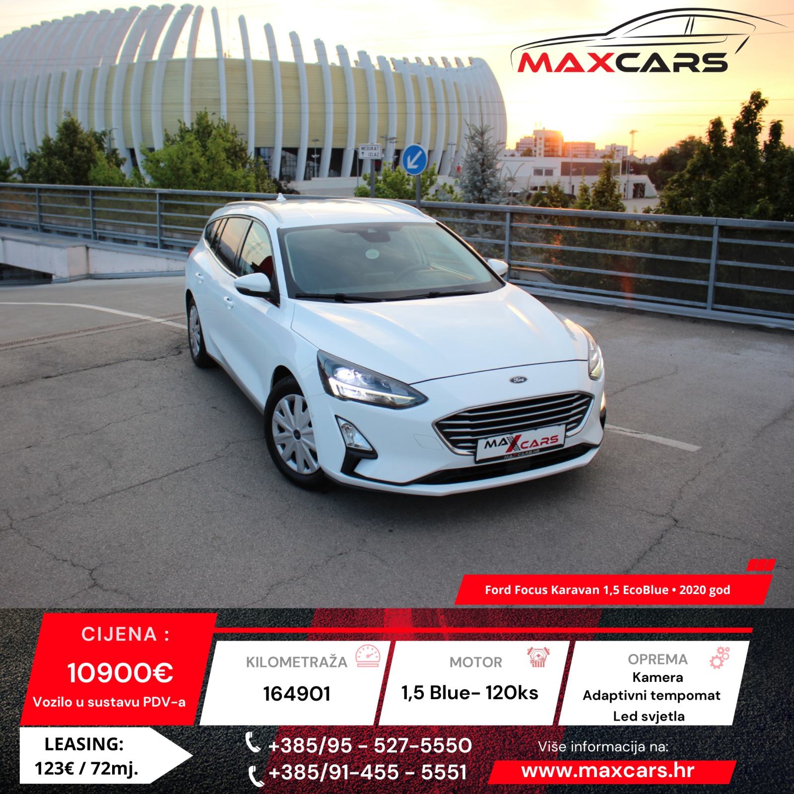 Ford Focus Karavan 1,5 EcoBlue•Kamera•Adaptivnitempomat•ActivePark•PDV, fotografija 1