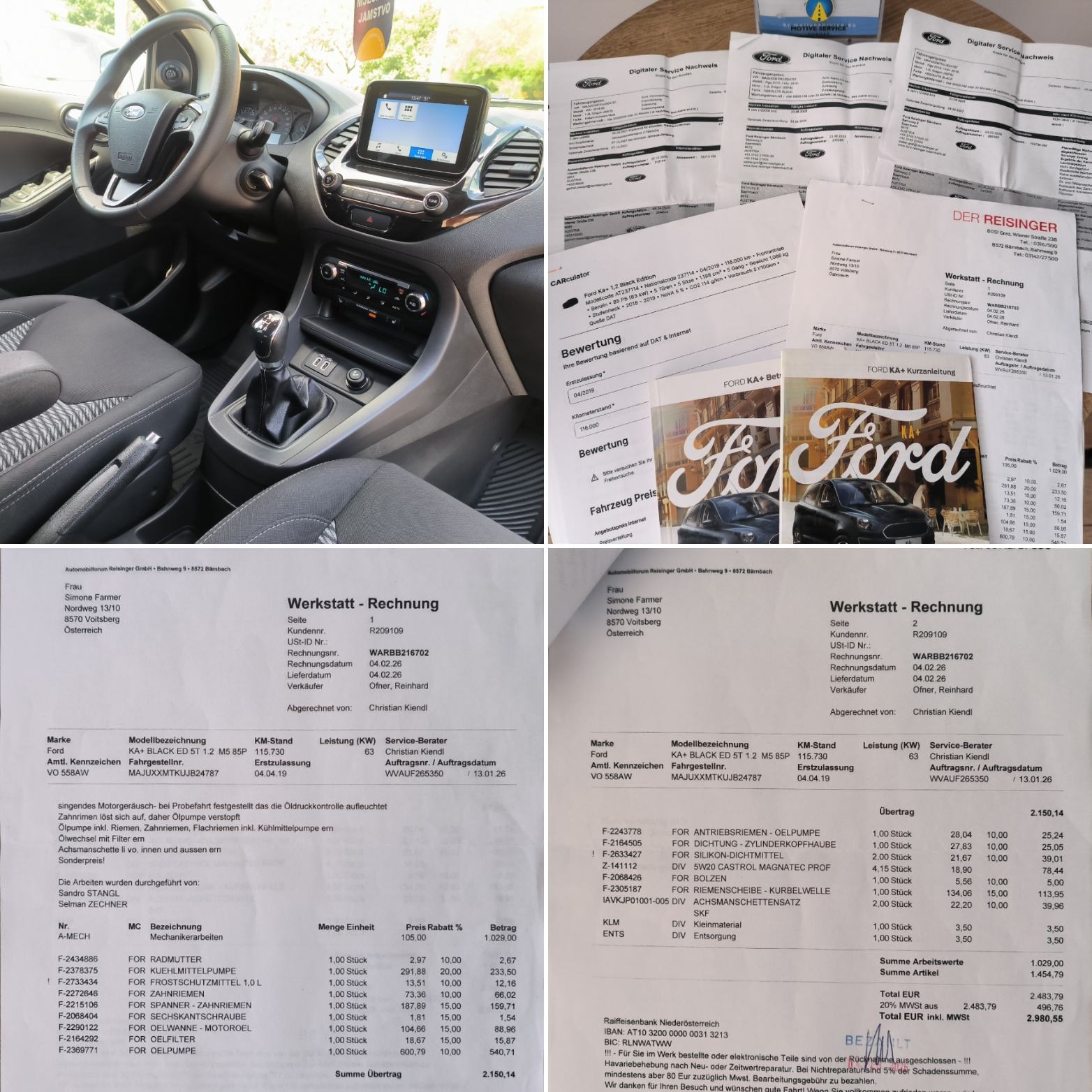 Ford Ka+ 1.2 BLACK EDITION, SERVISNA, JAMSTVO, REG. 1 GODINU, fotografija 16