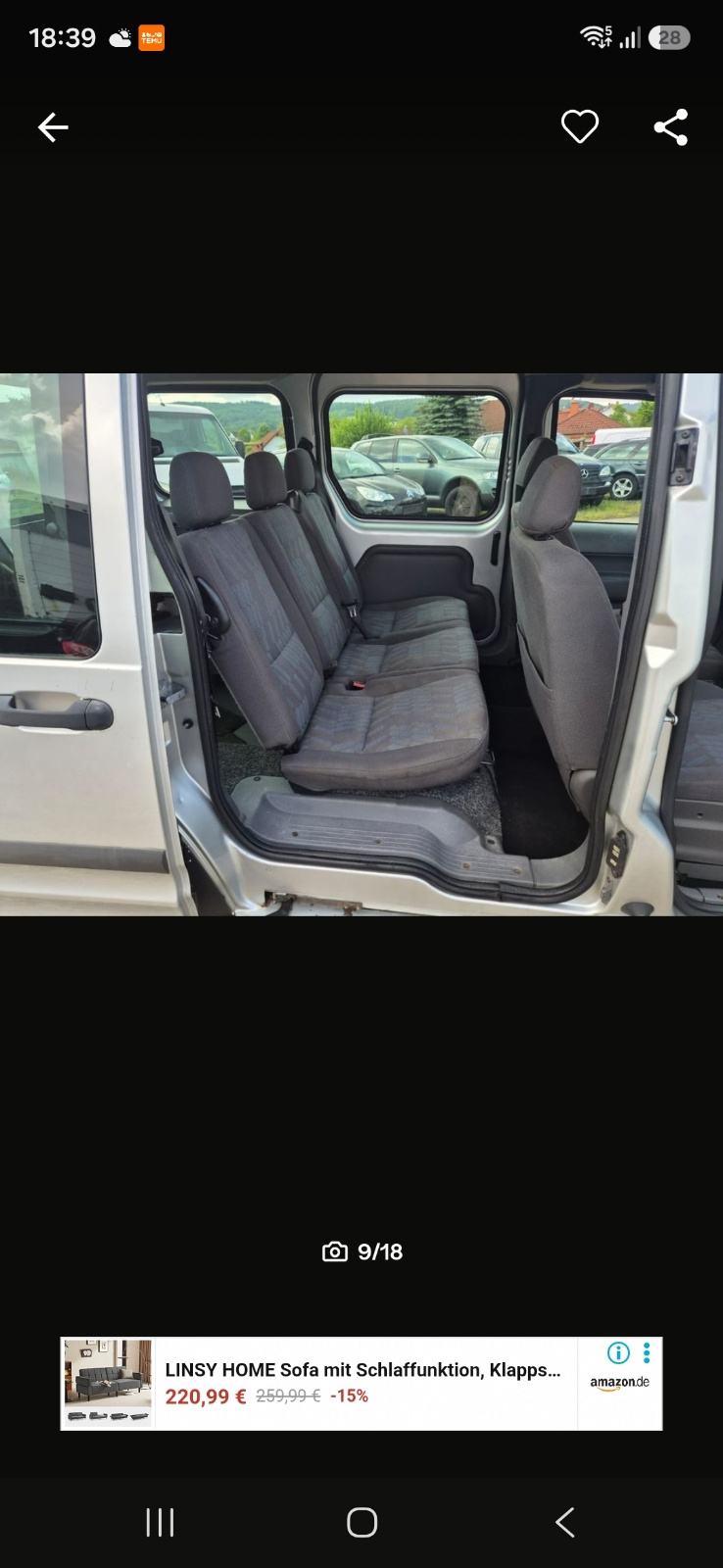 Ford Tourneo Connect LWB 1,8 D, fotografija 8