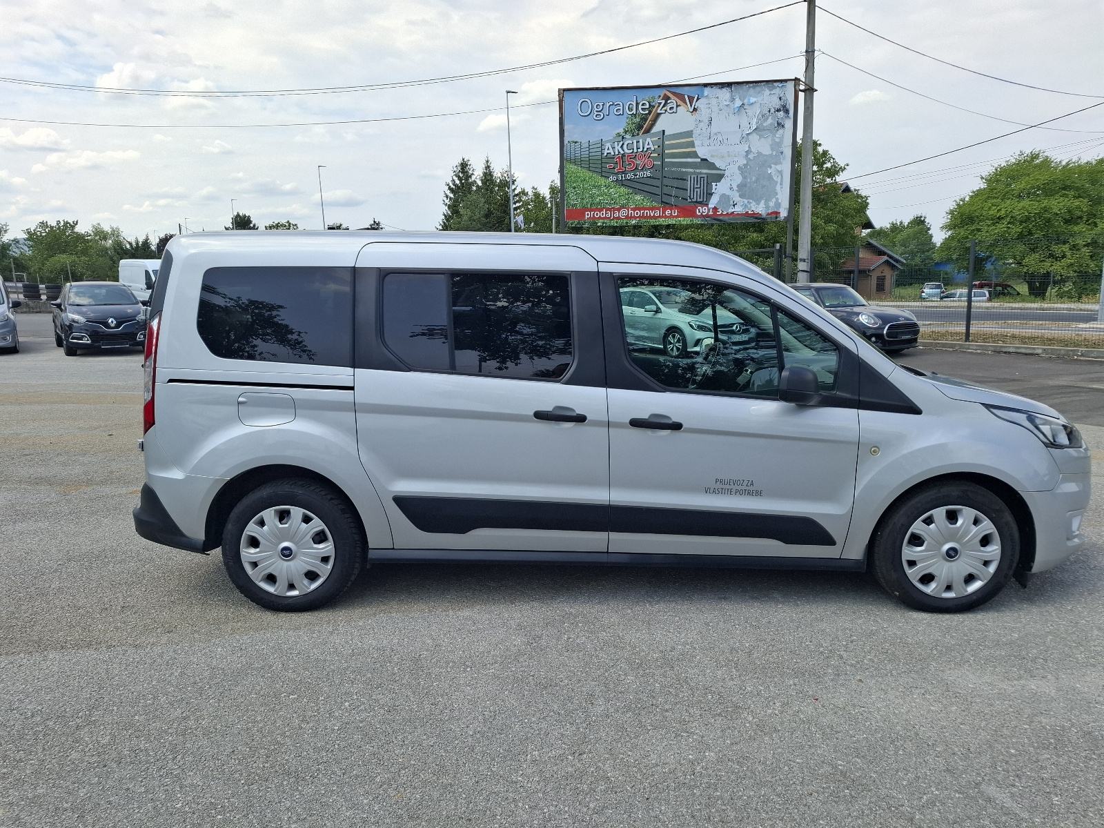 Ford Transit Connect 1,5 TDCi N1 SA 5 SJEDALA-KLIMA-HR AUTO-SERVISNA, fotografija 4