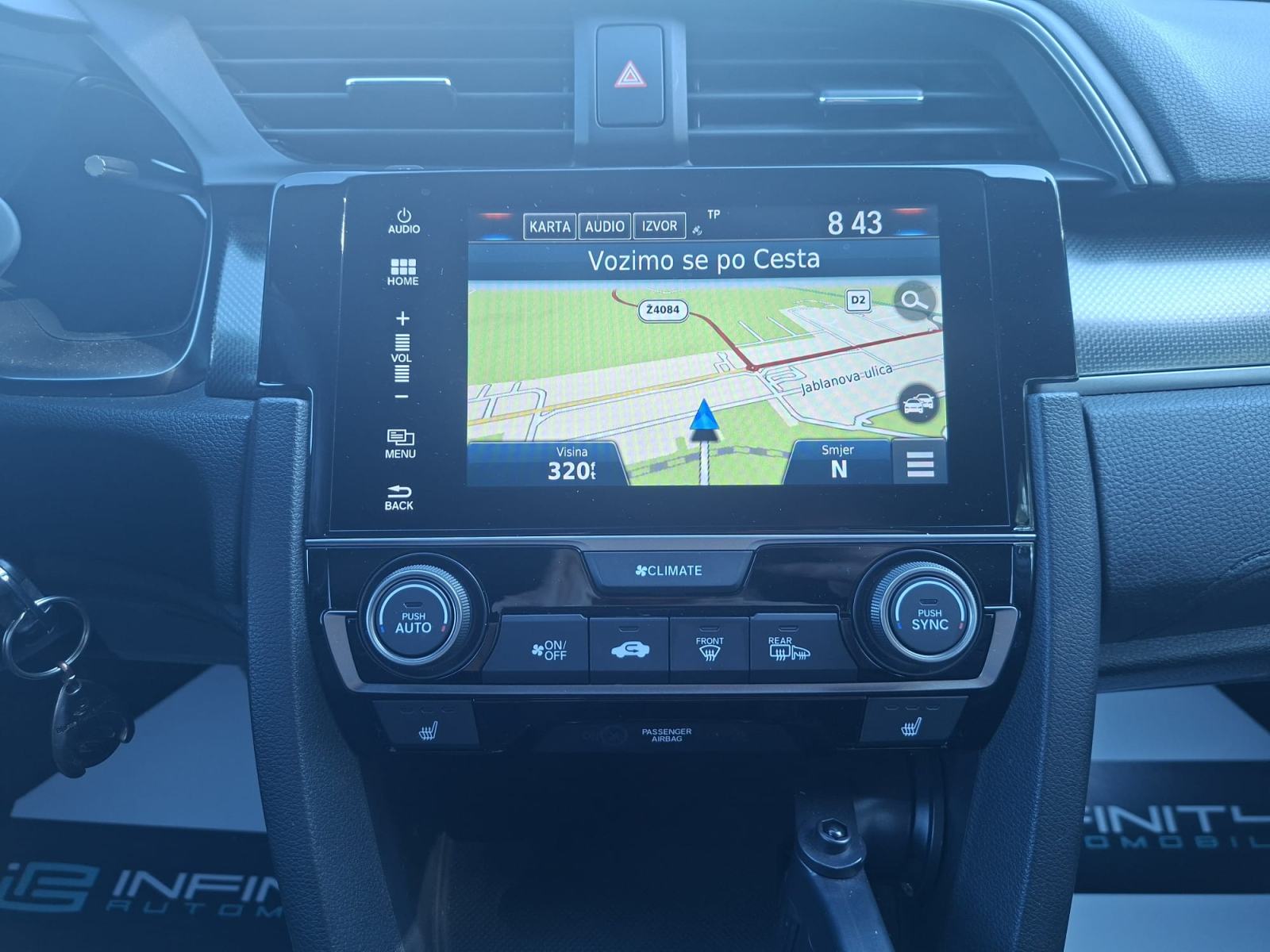 Honda Civic 1,6 i-DTEC LEASING BEZ UČEŠĆA, AUTOMAT, VIRTUAL, NAV, ALU, fotografija 14