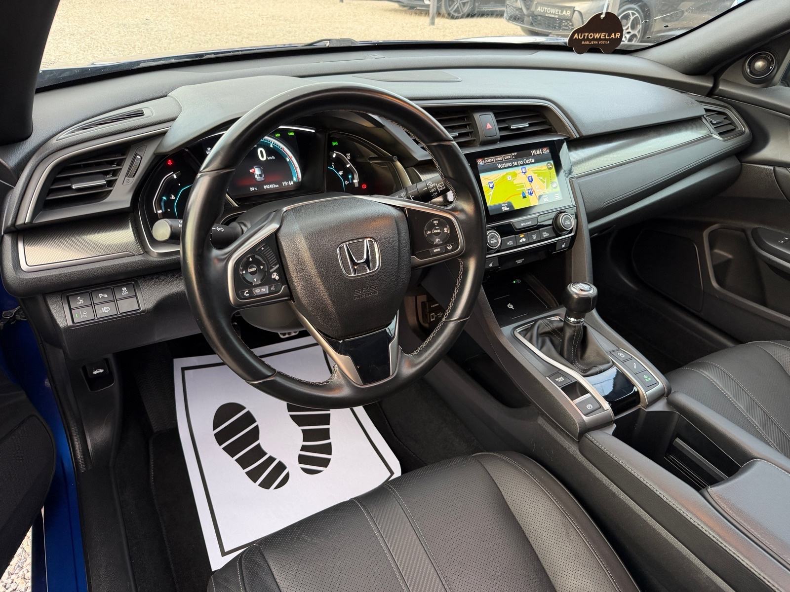 Honda Civic 1.6 i-DTEC PANORAMA,ACC,KOŽA,KAMERA,LANE,KEYLESS,SERVISNA, fotografija 11