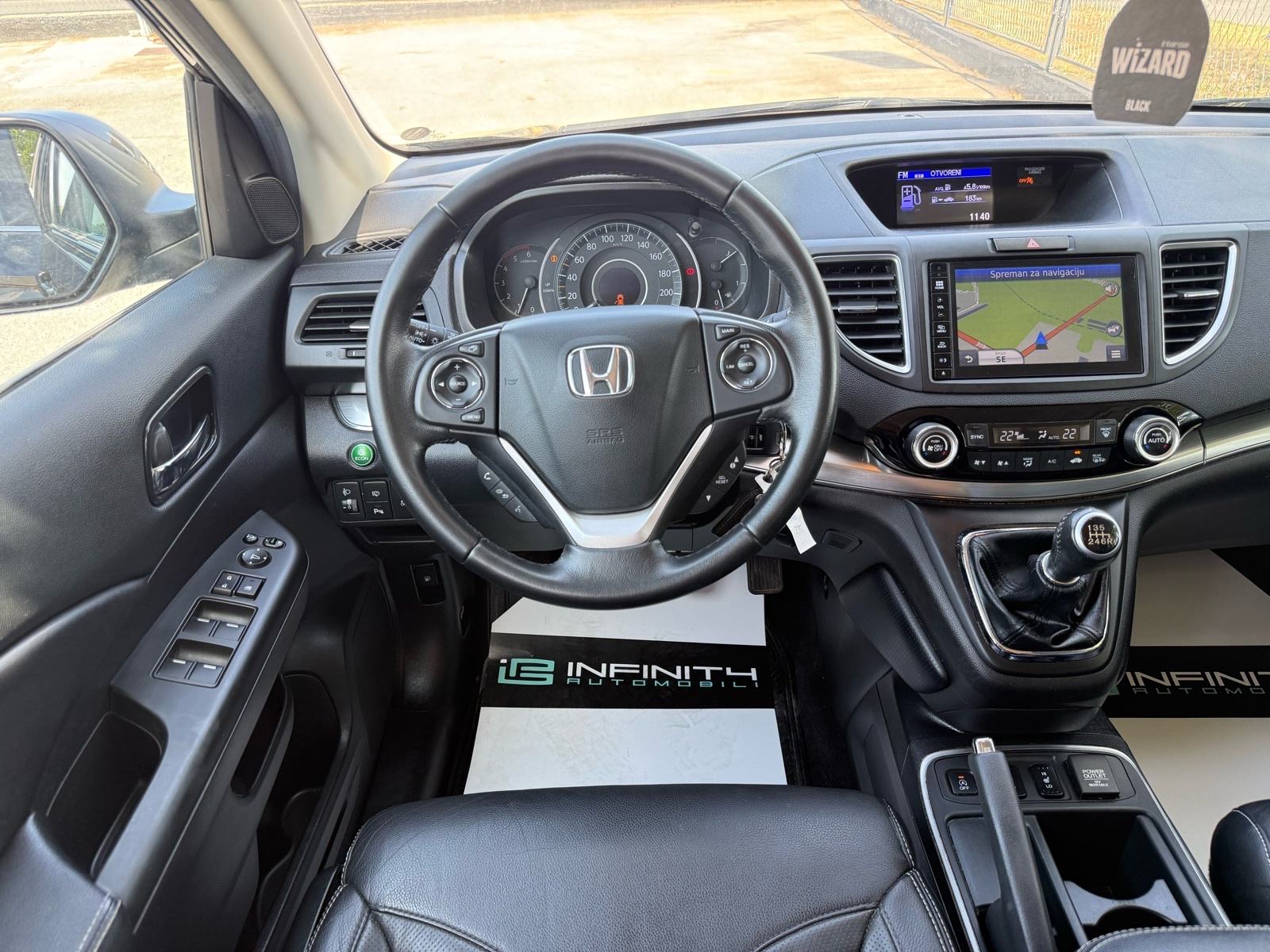 Honda CR-V 1,6i-DTEC LEASING RATA 408€, NAVI, KAM, LED, SERVISNA, KOŽA, fotografija 14
