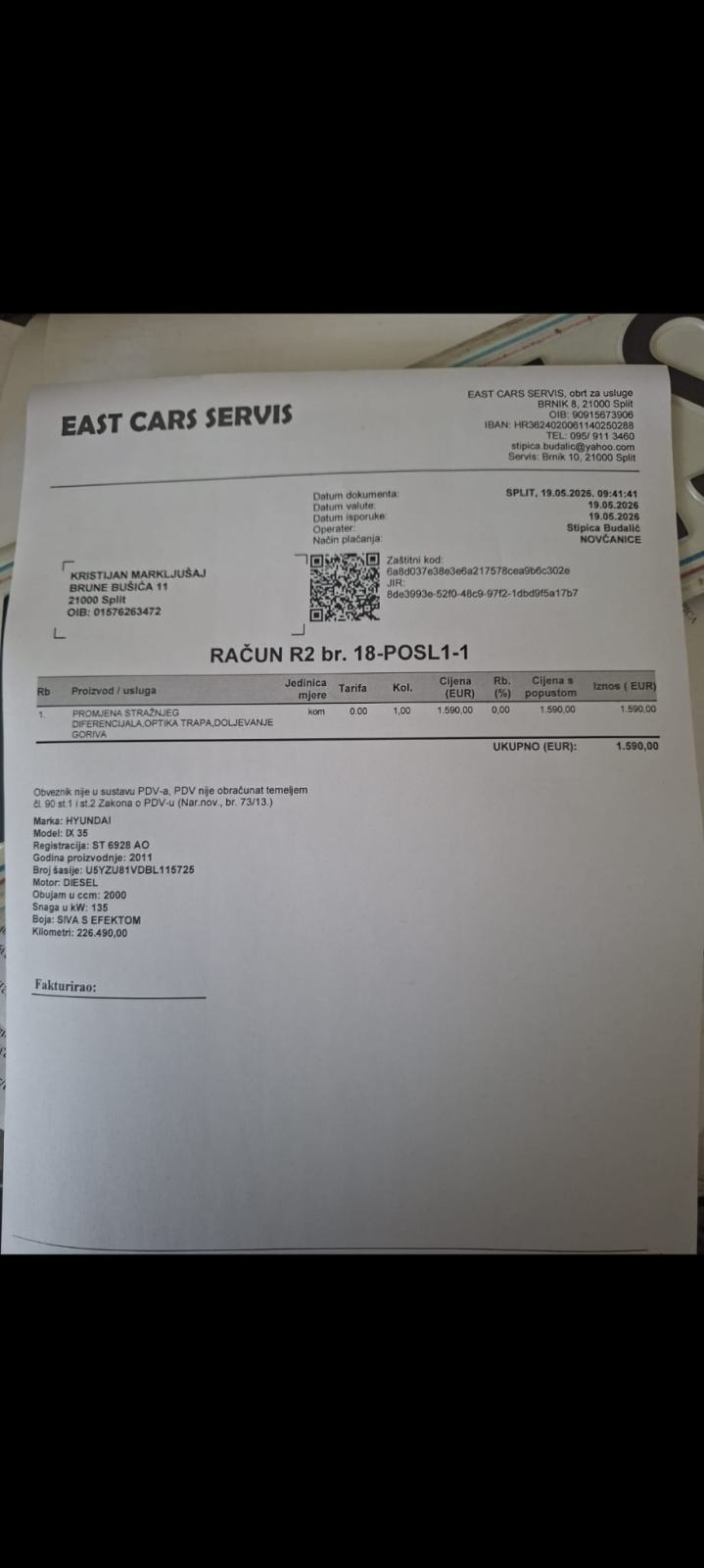 Hyundai ix35 2,0 CRDi 4x4 AUTOMATIK - FULL OPREMA - RAČUNI - PRILIKA !, fotografija 9