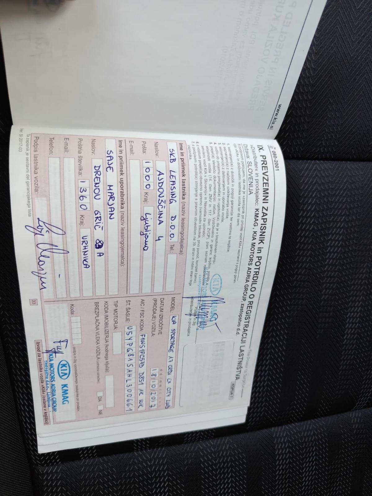 Kia Sportage 1,7 CRDi, vlasnik, servisna knjižica, fotografija 11