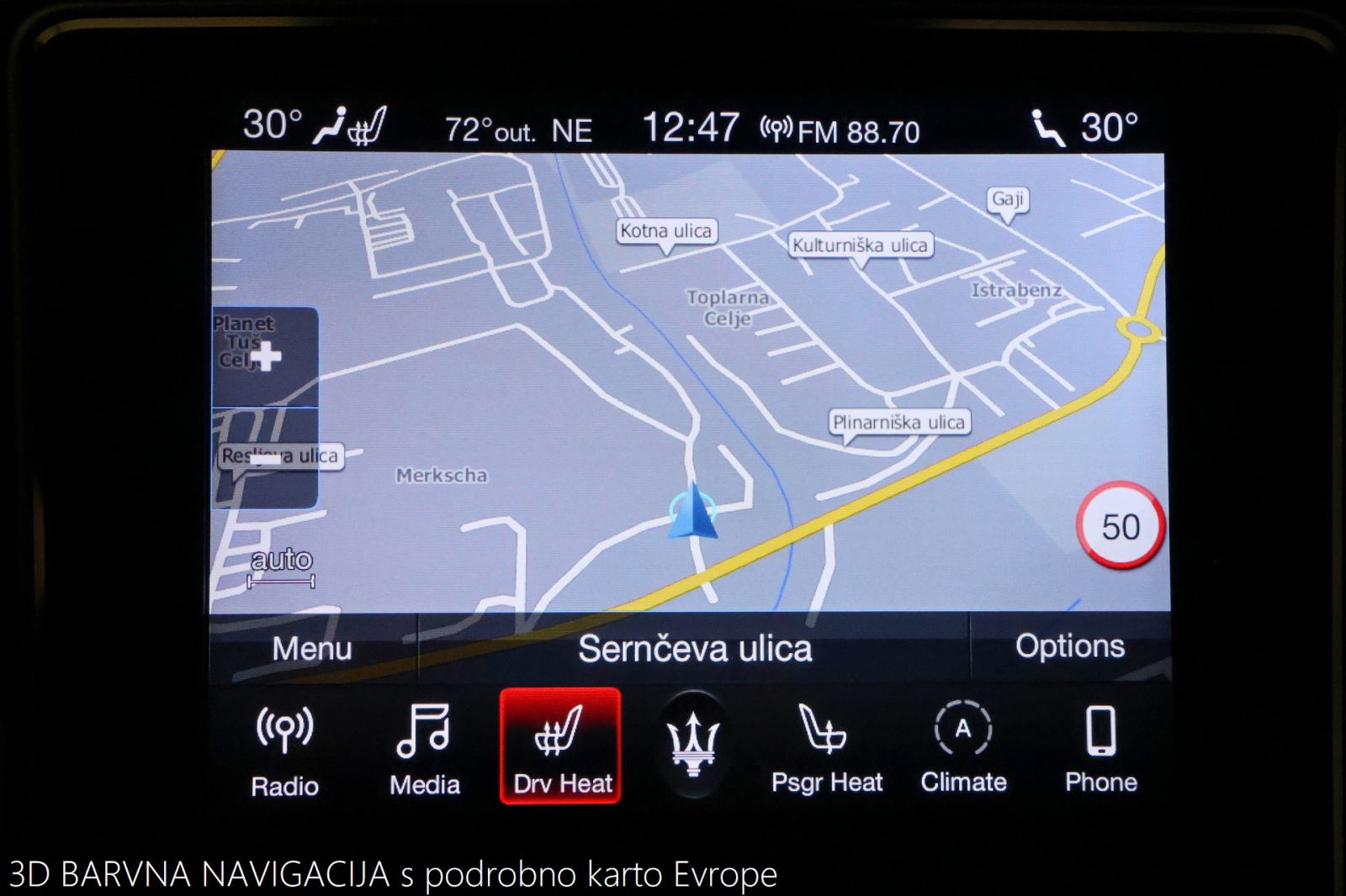 Maserati Ghibli Diesel 3.0d V6 Aut 275KS Adapt.LED RADARtemp, fotografija 13