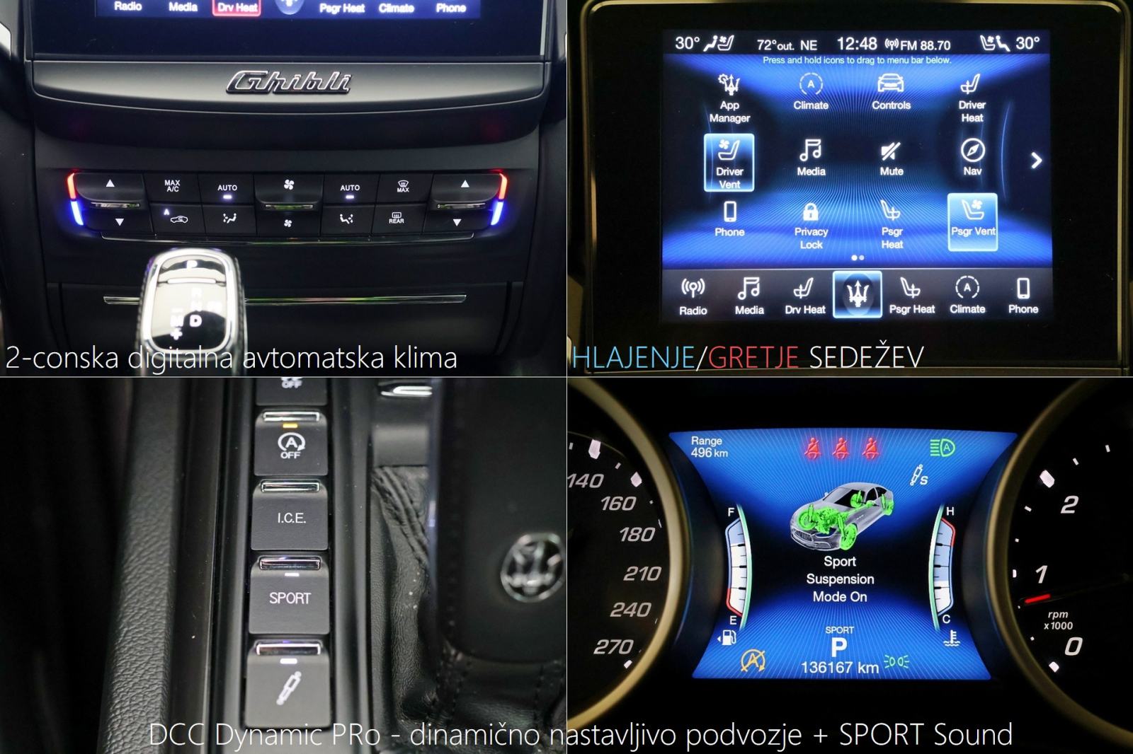 Maserati Ghibli Diesel 3.0d V6 Aut 275KS Adapt.LED RADARtemp, fotografija 14