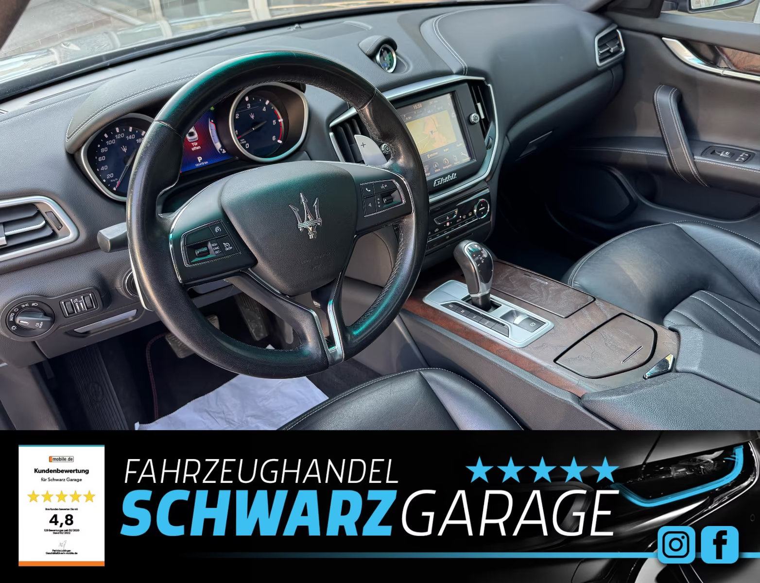 Maserati Ghibli GranLusso LED navi koža gr.sj. PDCx2 kam, fotografija 6