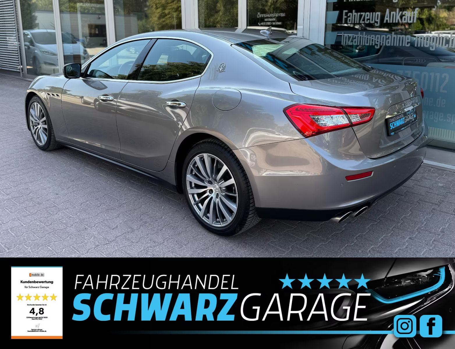 Maserati Ghibli GranLusso LED navi koža gr.sj. PDCx2 kam, fotografija 4
