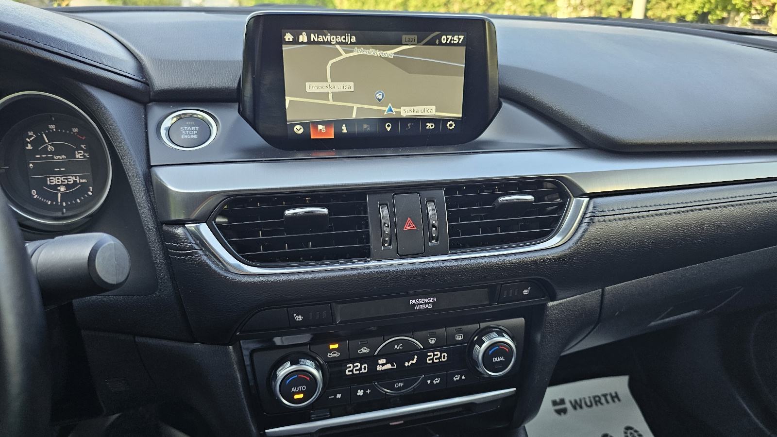 Mazda 6 2.2 d xenon,2xpdc AKCIJA REG 1 GOD U CJENI AUTA, fotografija 9