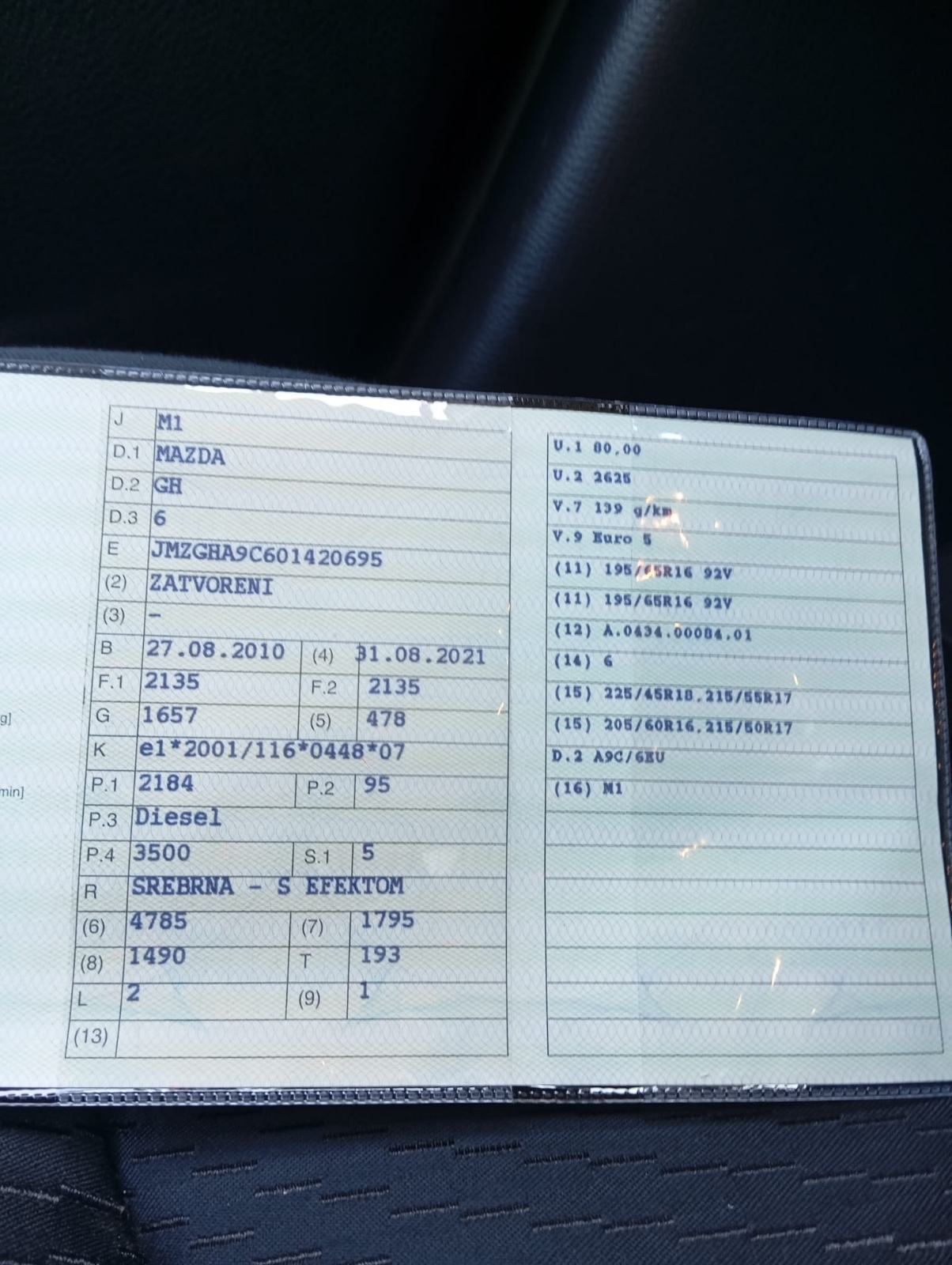 Mazda 6 2,2, fotografija 9