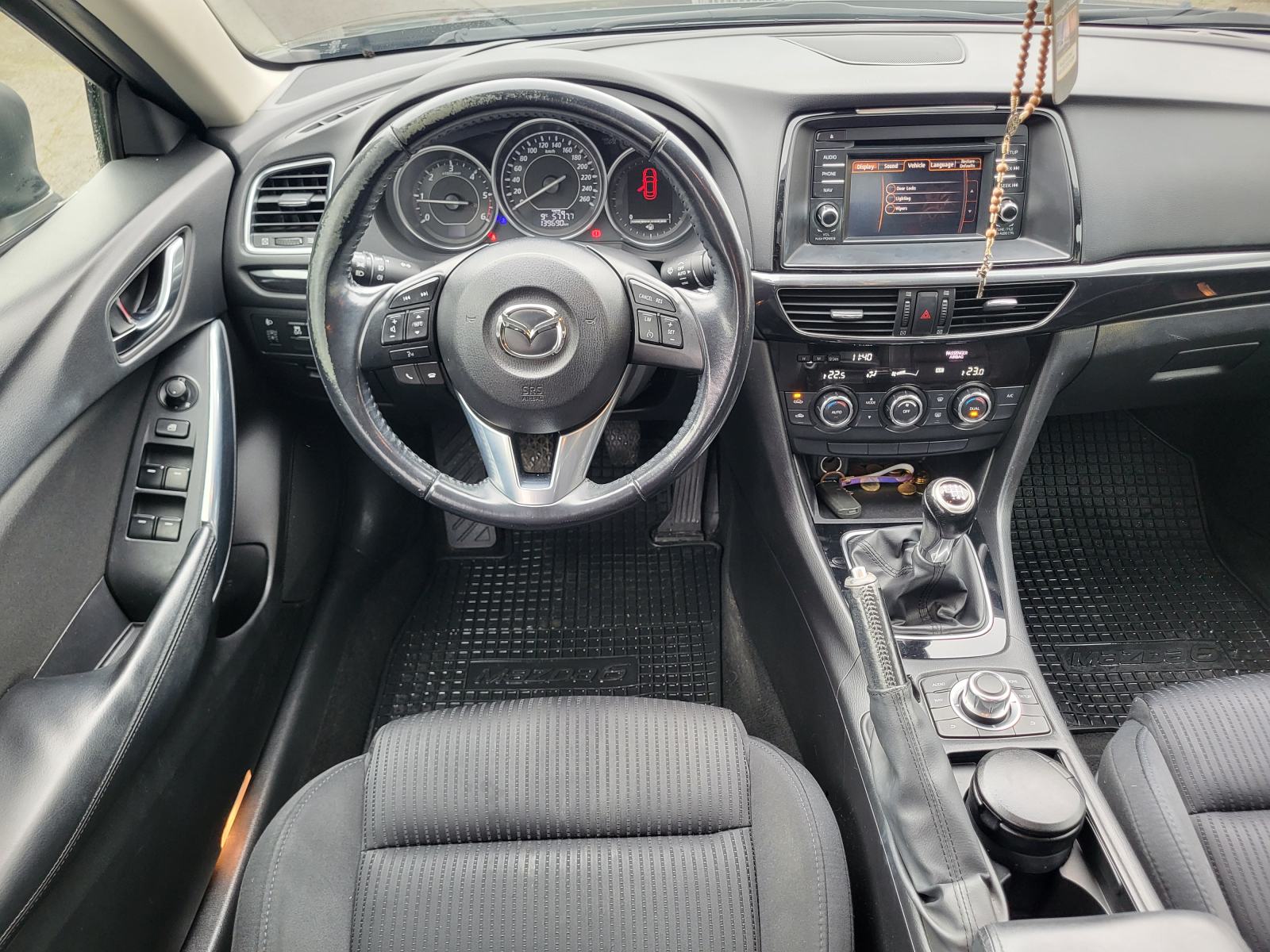 MAZDA 6 CD150 SAMO 139TKM NAVI DVOJNA KLIMA DISPLAY TEMPOMAT ALU, fotografija 12